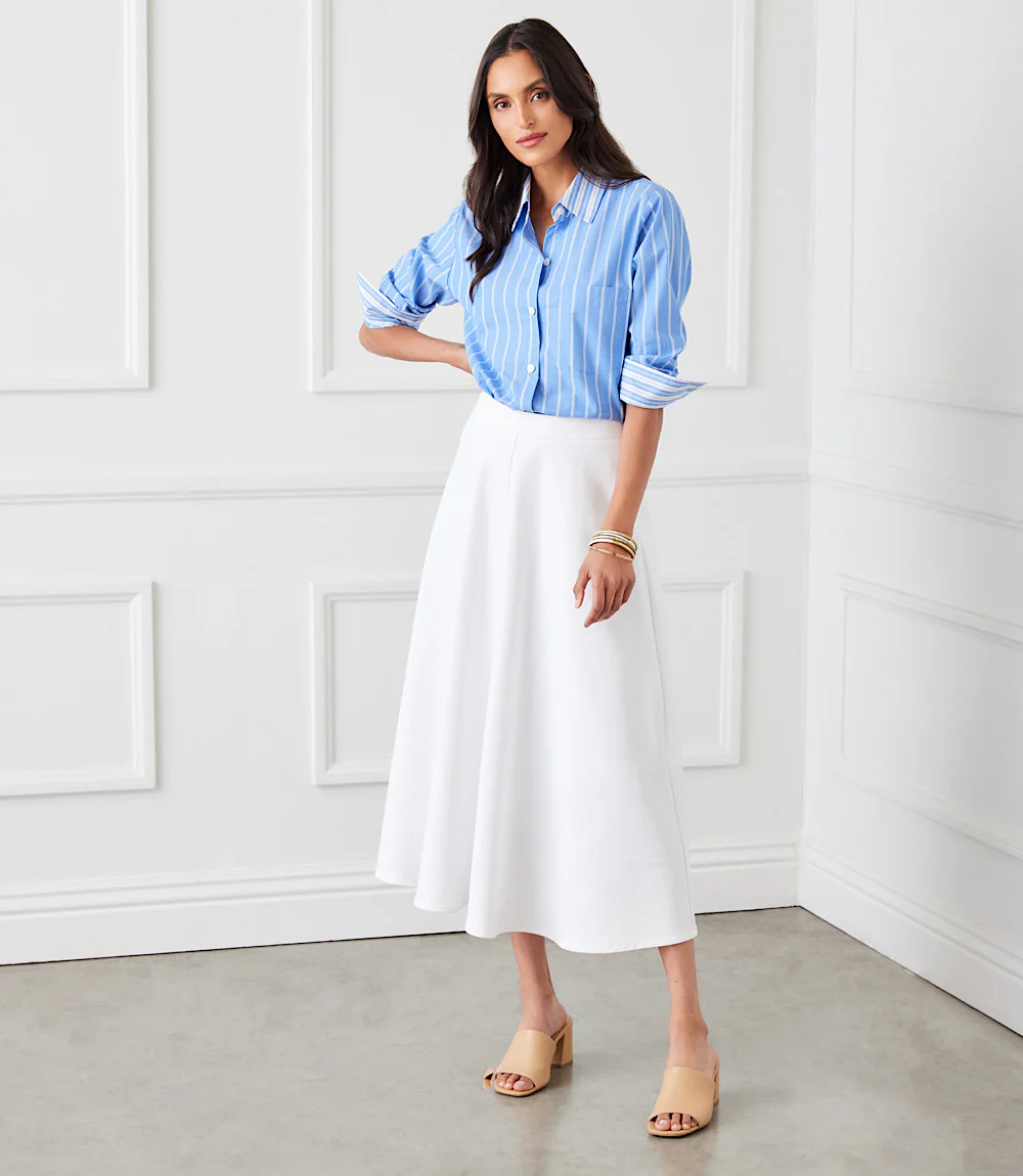 Contrast Ruched Sleeve Shirt