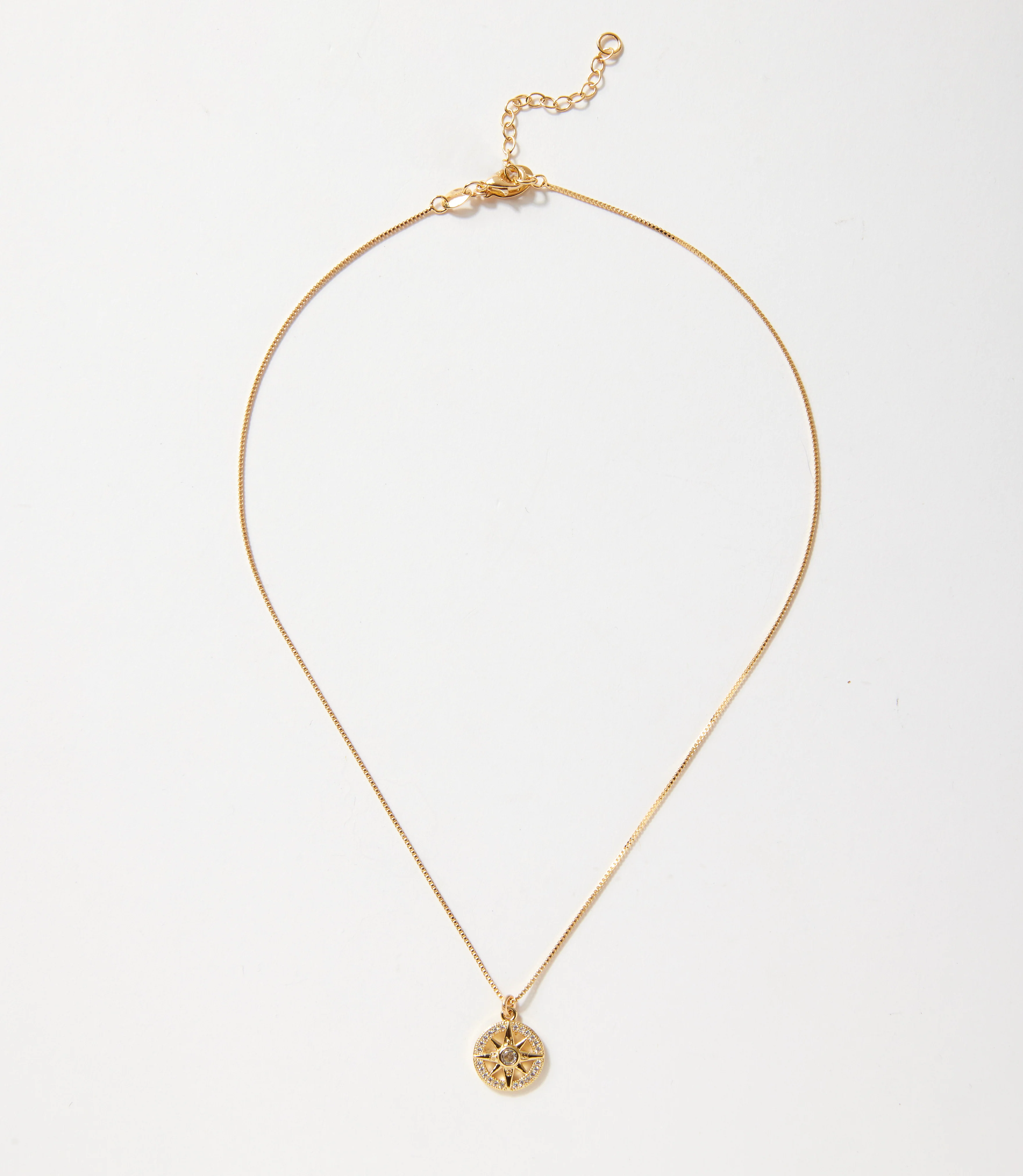 Cutout Sunburst Necklace