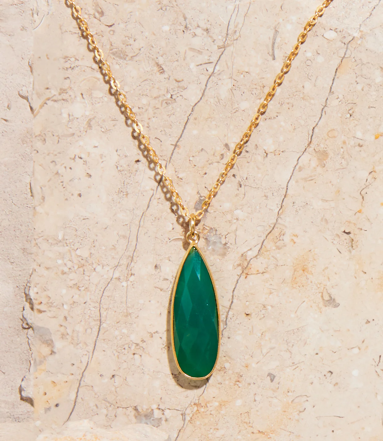 Green Onyx Quartz Necklace