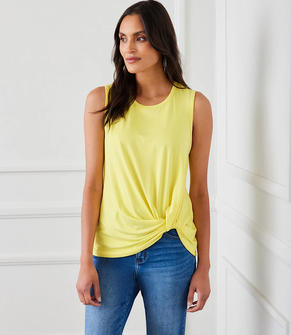 Sleeveless Pick-Up Top