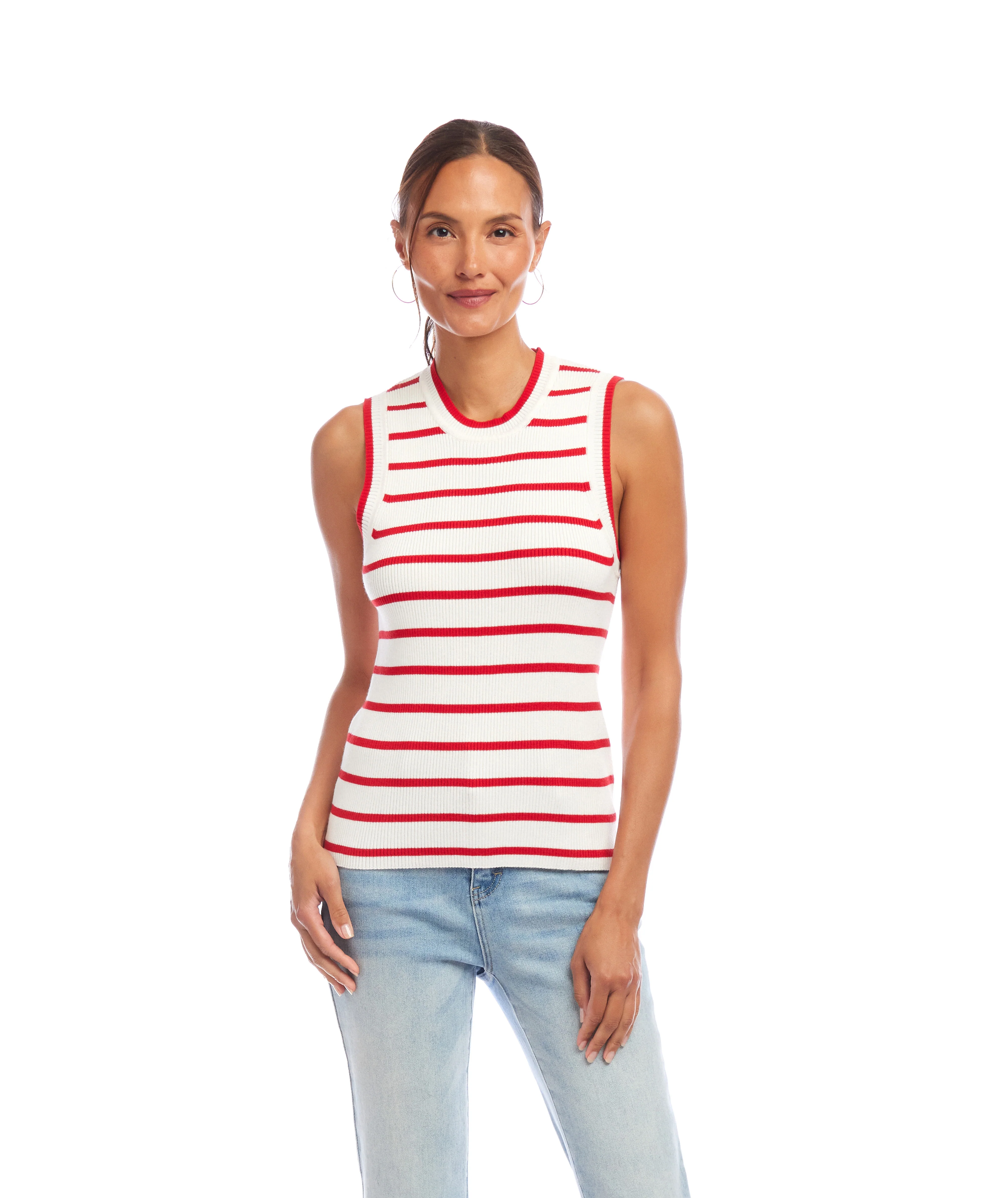 Stripe Ribbed Sweater Tank