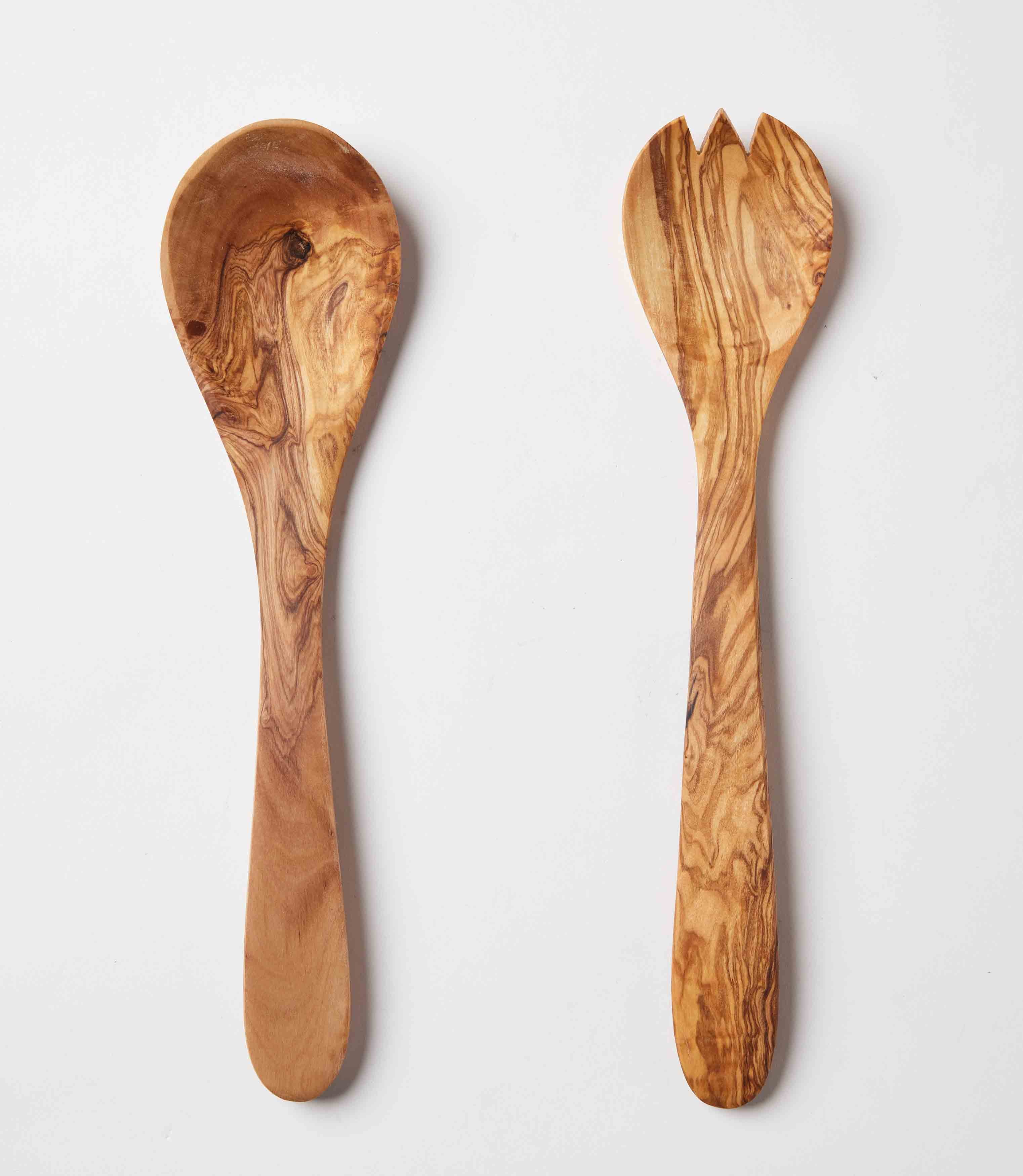 Natural Olive Wood Serving Set