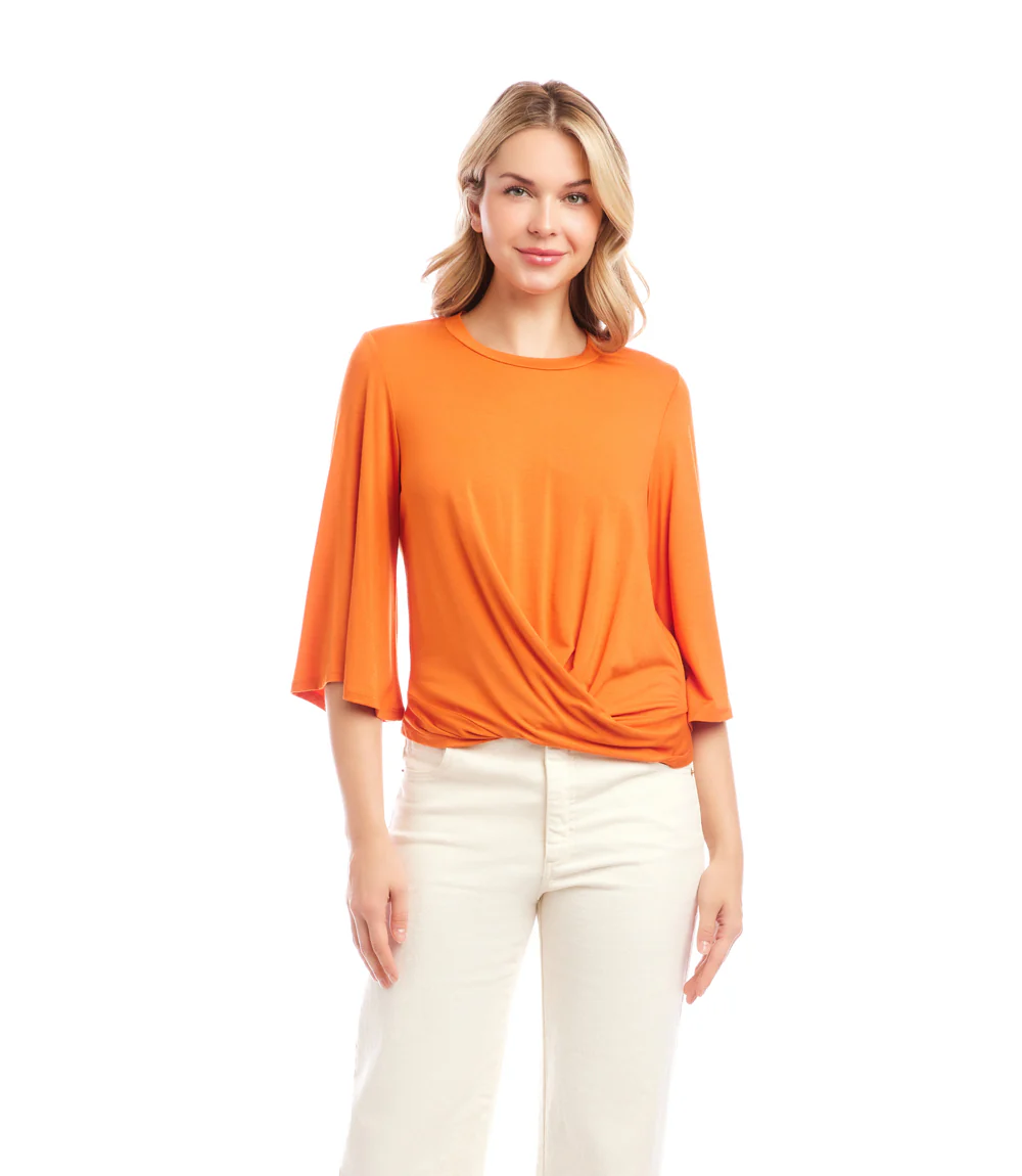 Drape Front Top