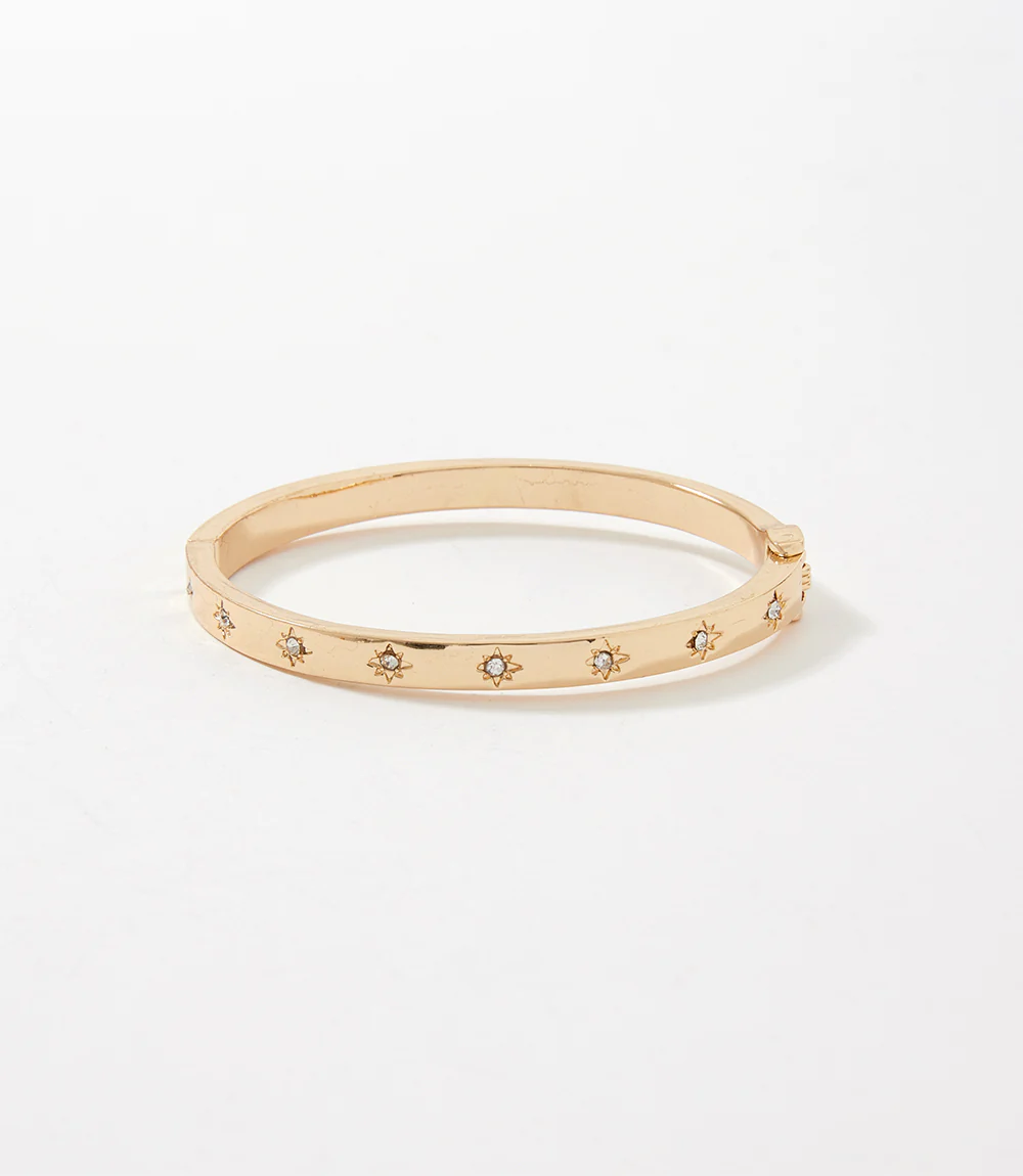 Mini Crystal Starburst Bangle