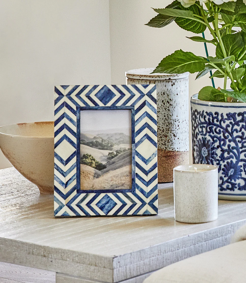 Mosaic Bone Picture Frame