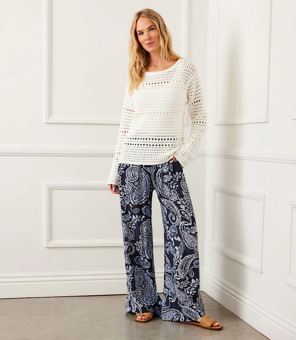 Boatneck Crochet Sweater