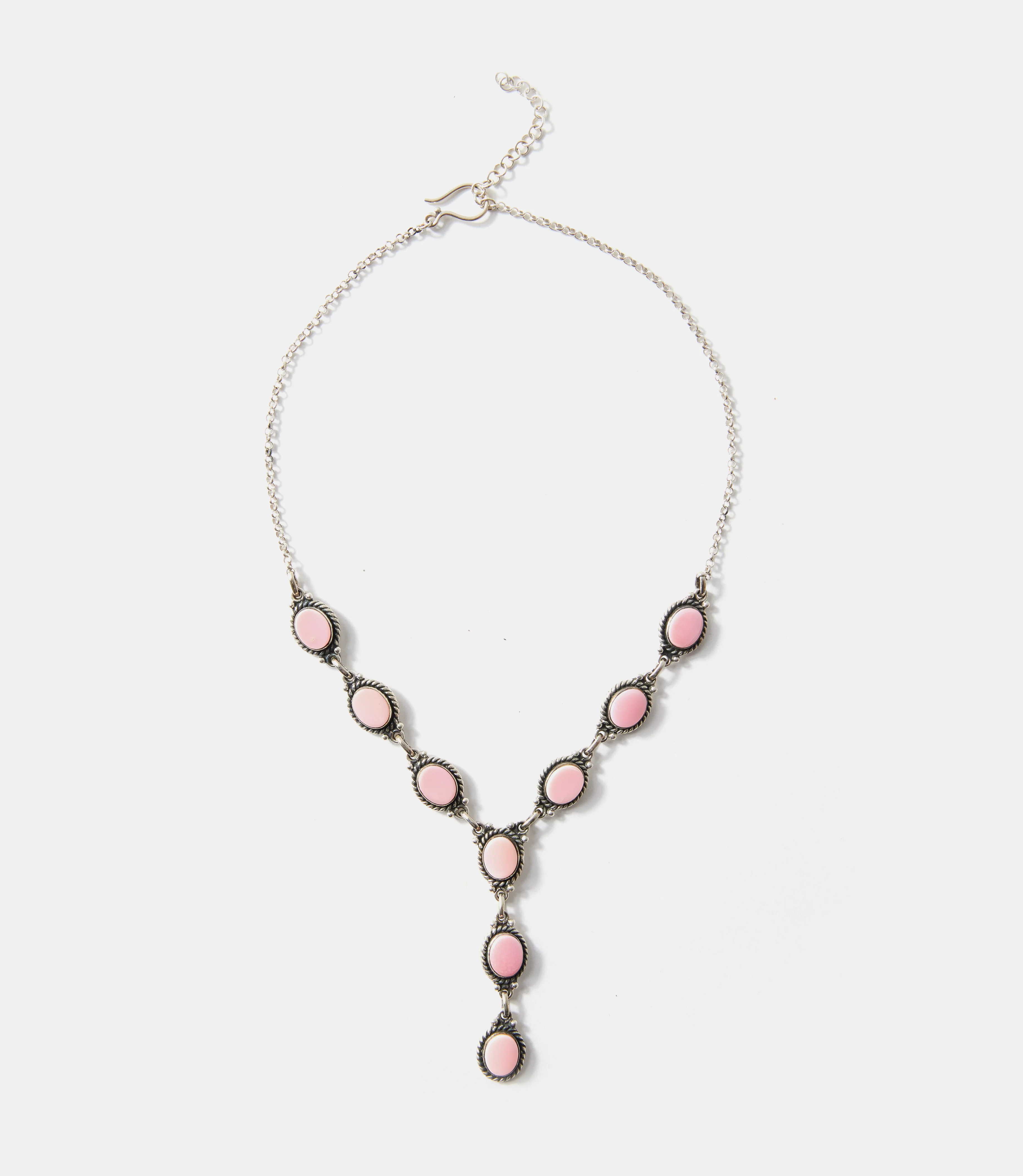 Pink Conch Lariat Necklace