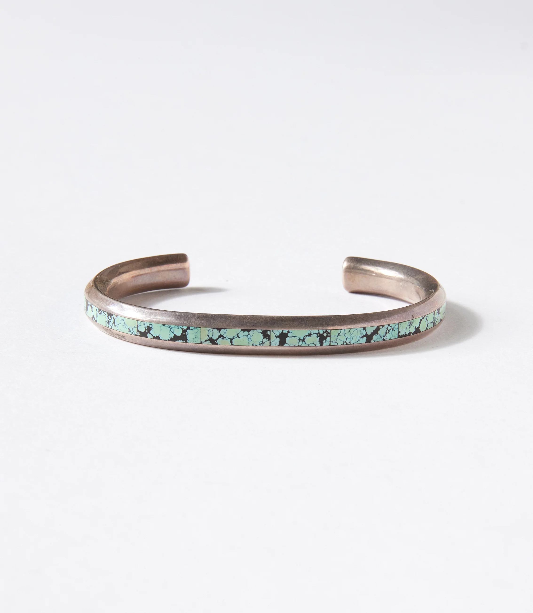Vintage Turquoise Inlay Cuff Bracelet