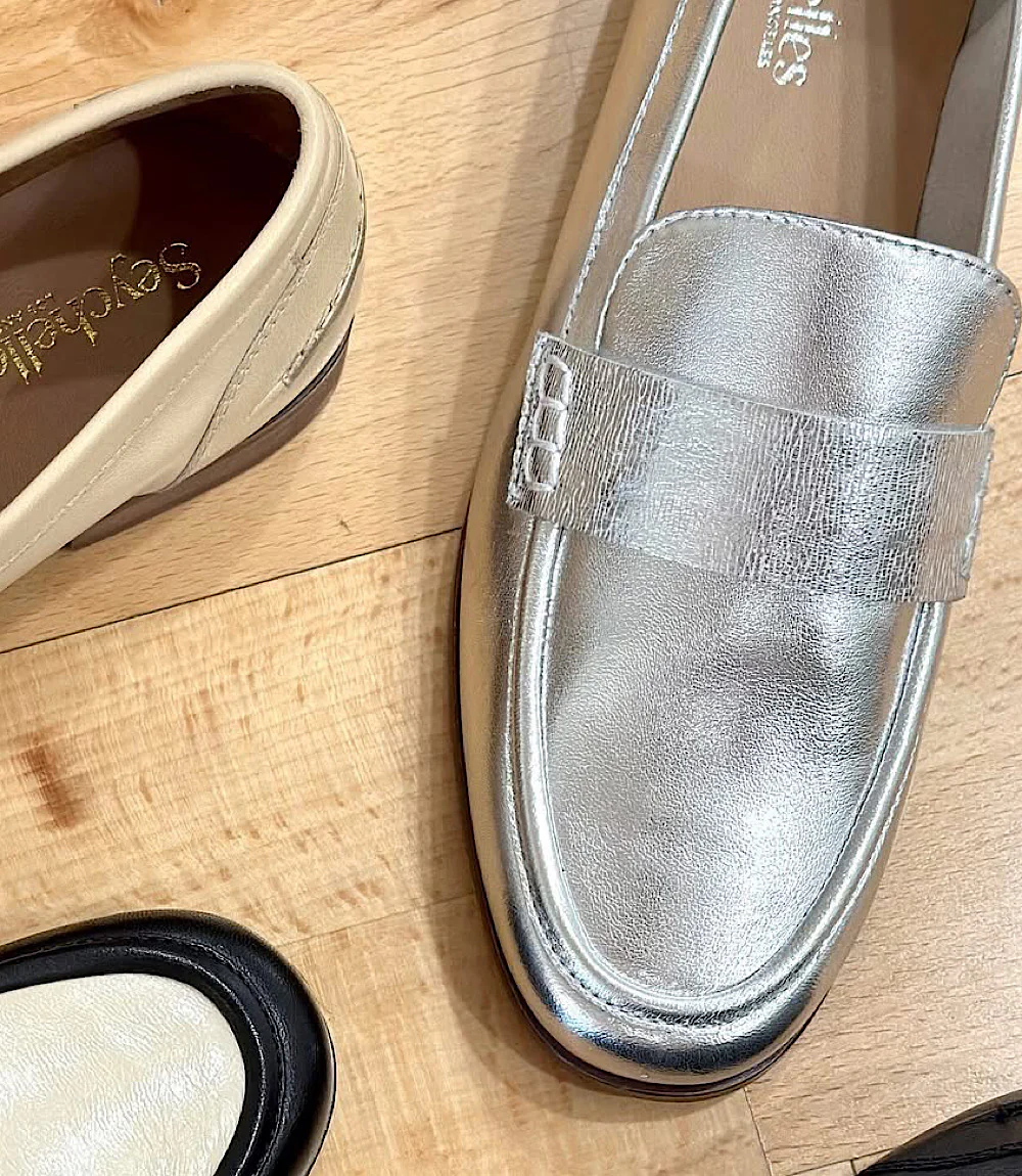 Sooner Or Later Metallic Penny Loafers