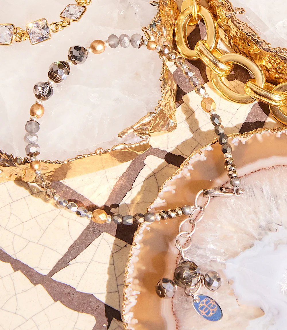 Crystal And Gemstone Bracelet