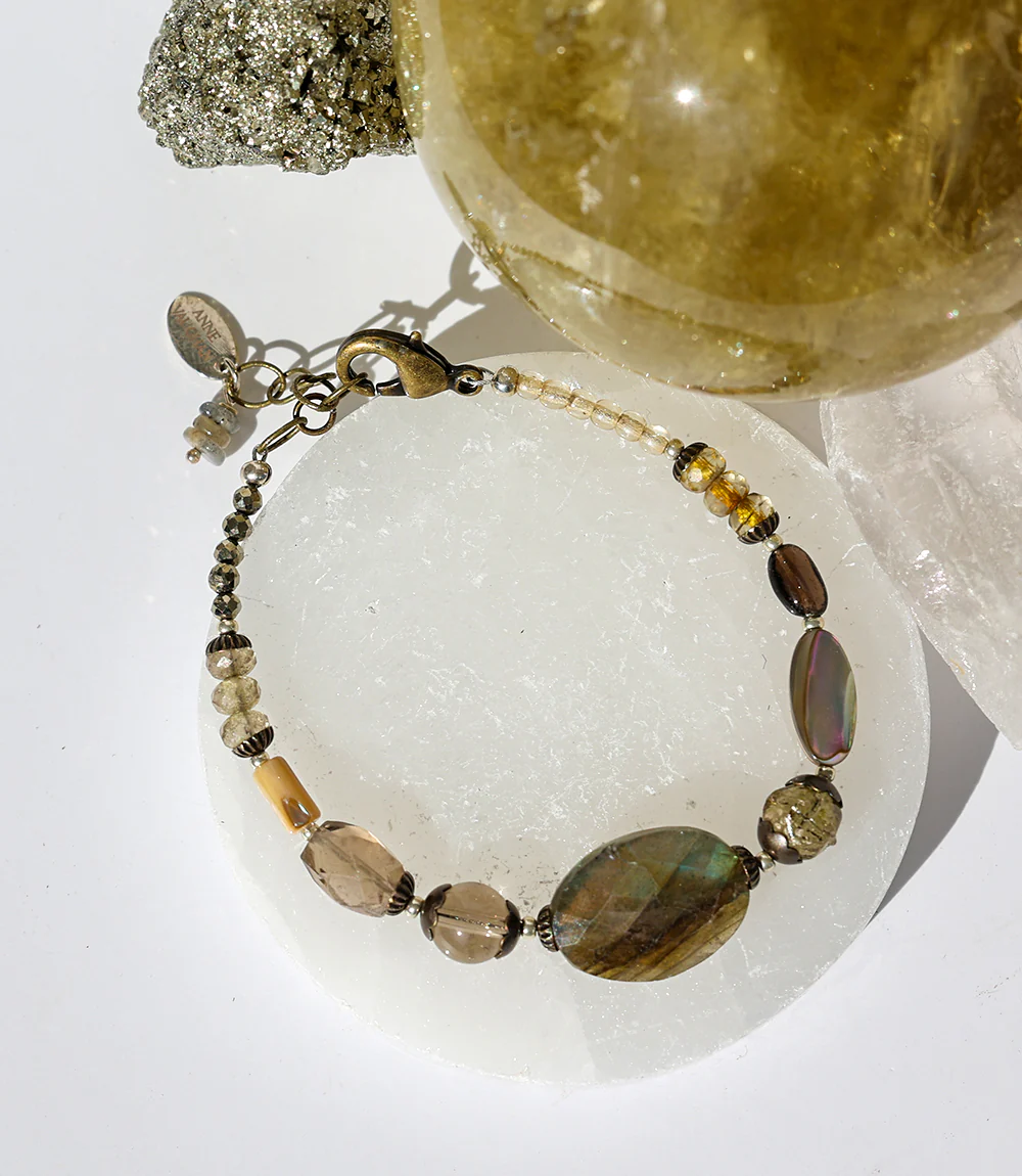 Labradorite Beaded Bracelet