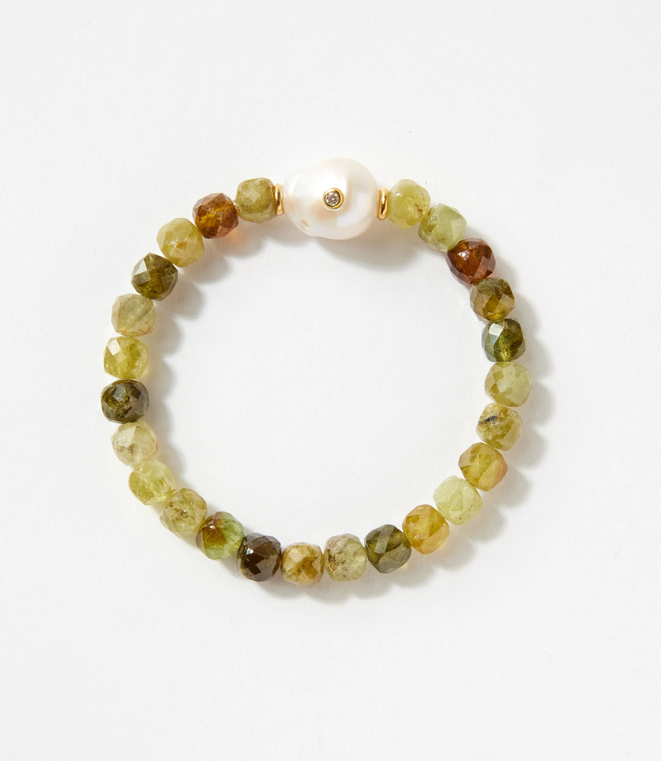 Gemstone And Pearl Bracelet