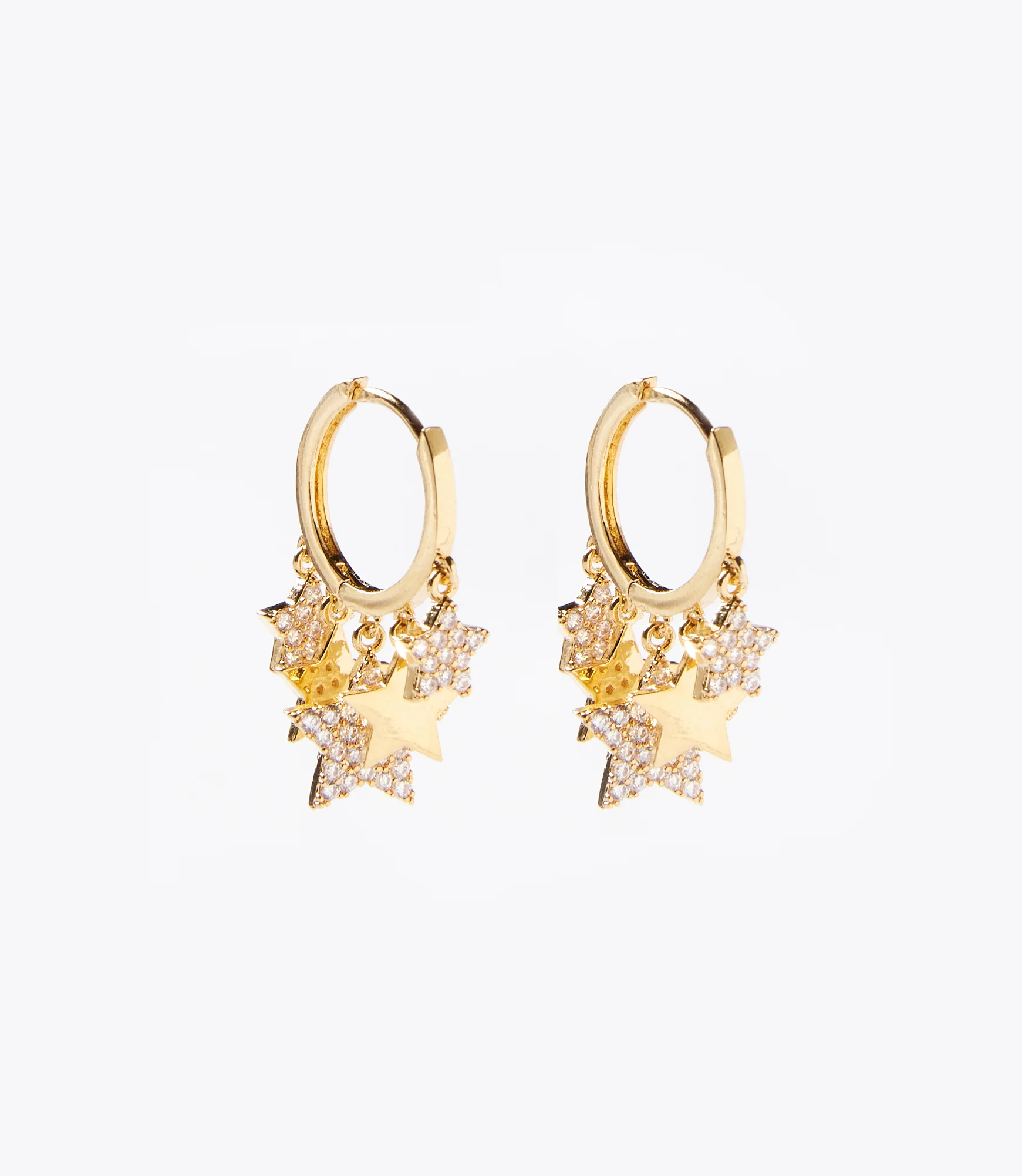 Star Huggie Earrings