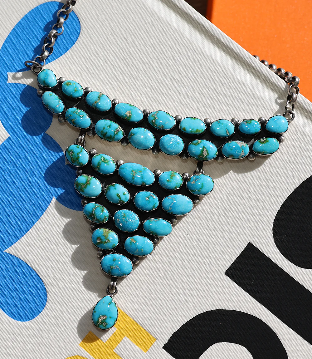 Sonoran Mountain Turquoise Triangle Drop Necklace