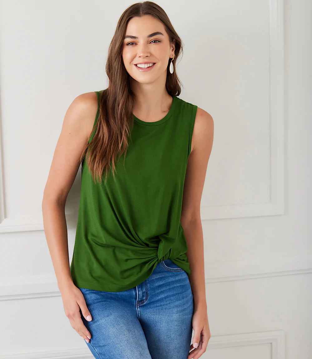Sleeveless Pick-Up Top