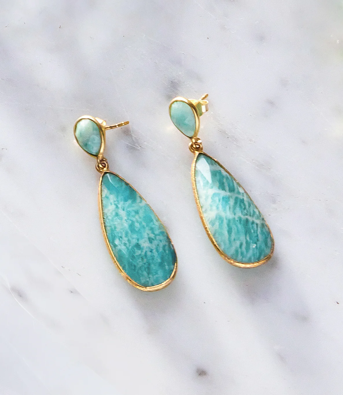 Double Teardrop Earrings