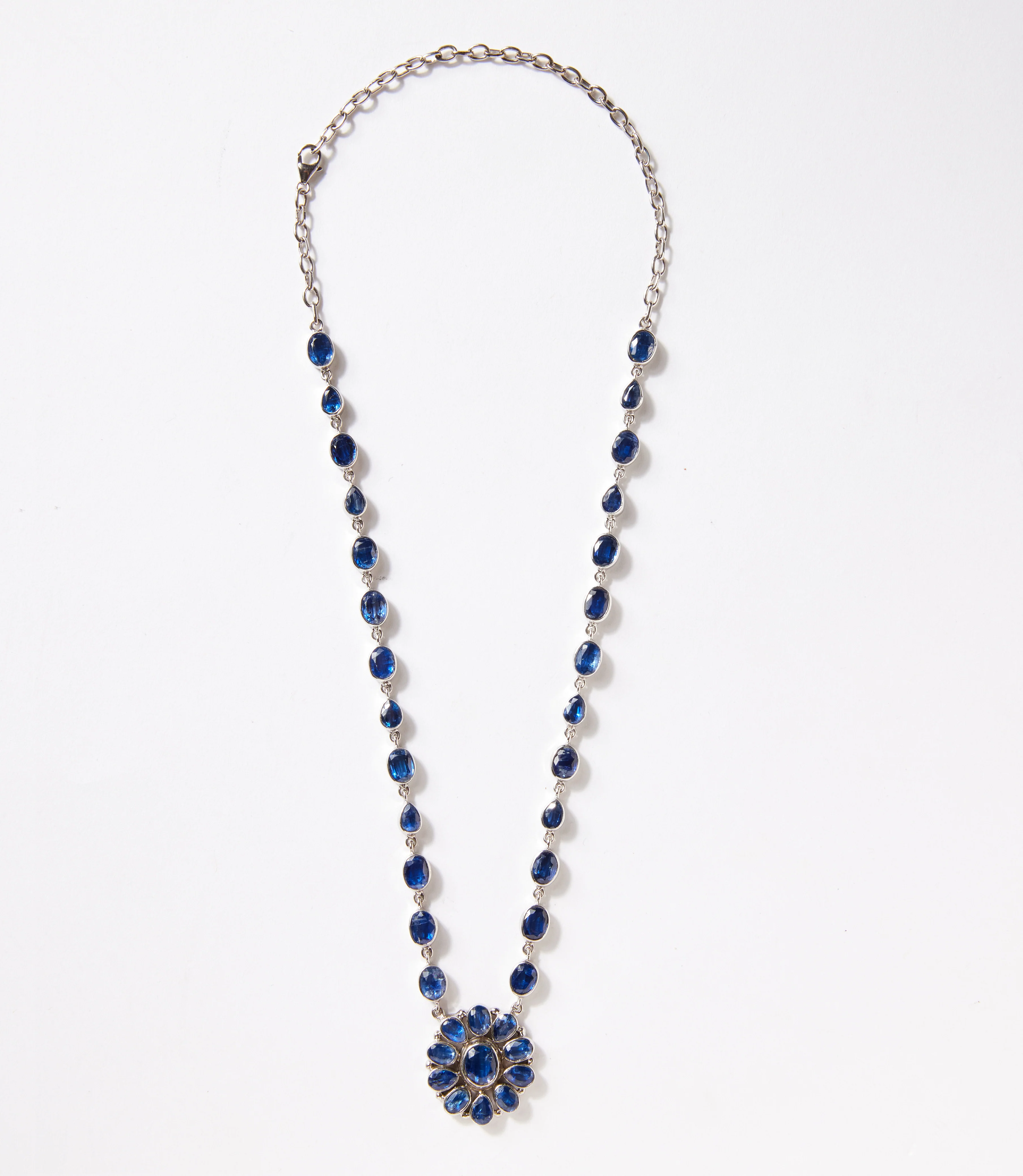 Kyanite Gemstone Pendant Necklace