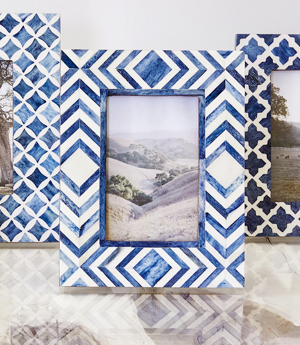 Mosaic Bone Picture Frame