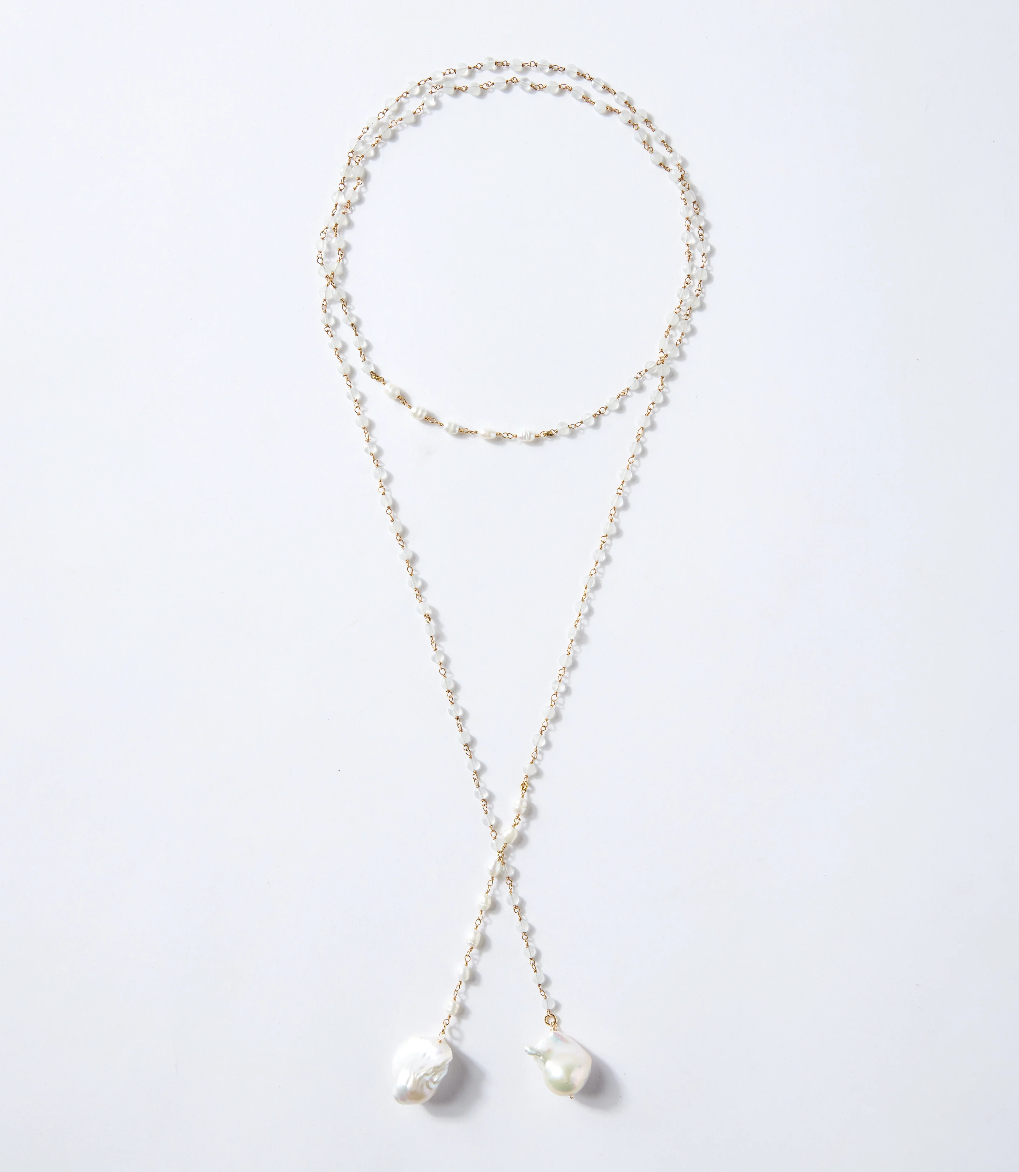 Pearl And Moonstone Necklace