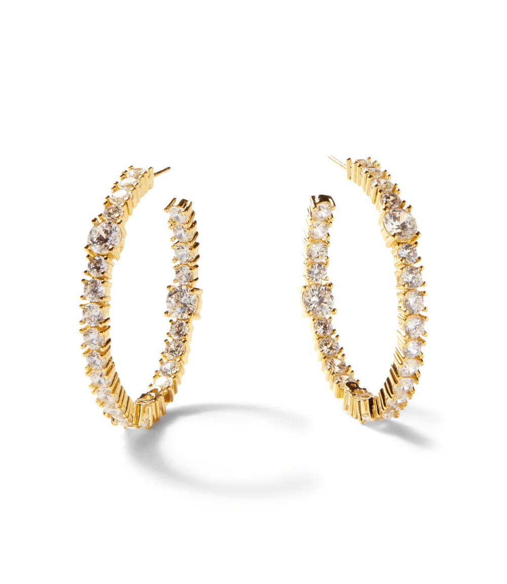 Sparkling Hoop Earrings
