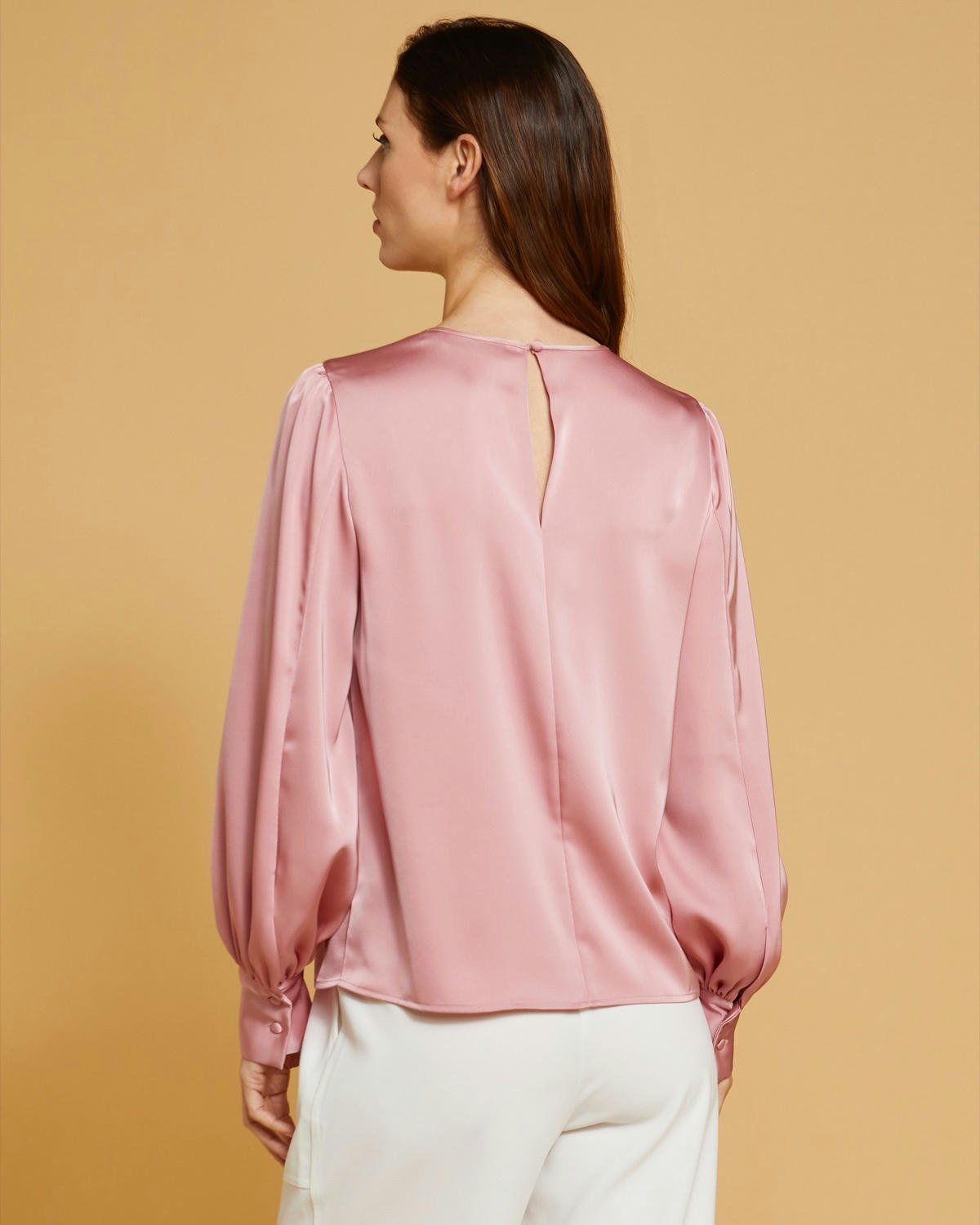 Paul Costelloe Living Studio Pink Sophia Long-Sleeved Top