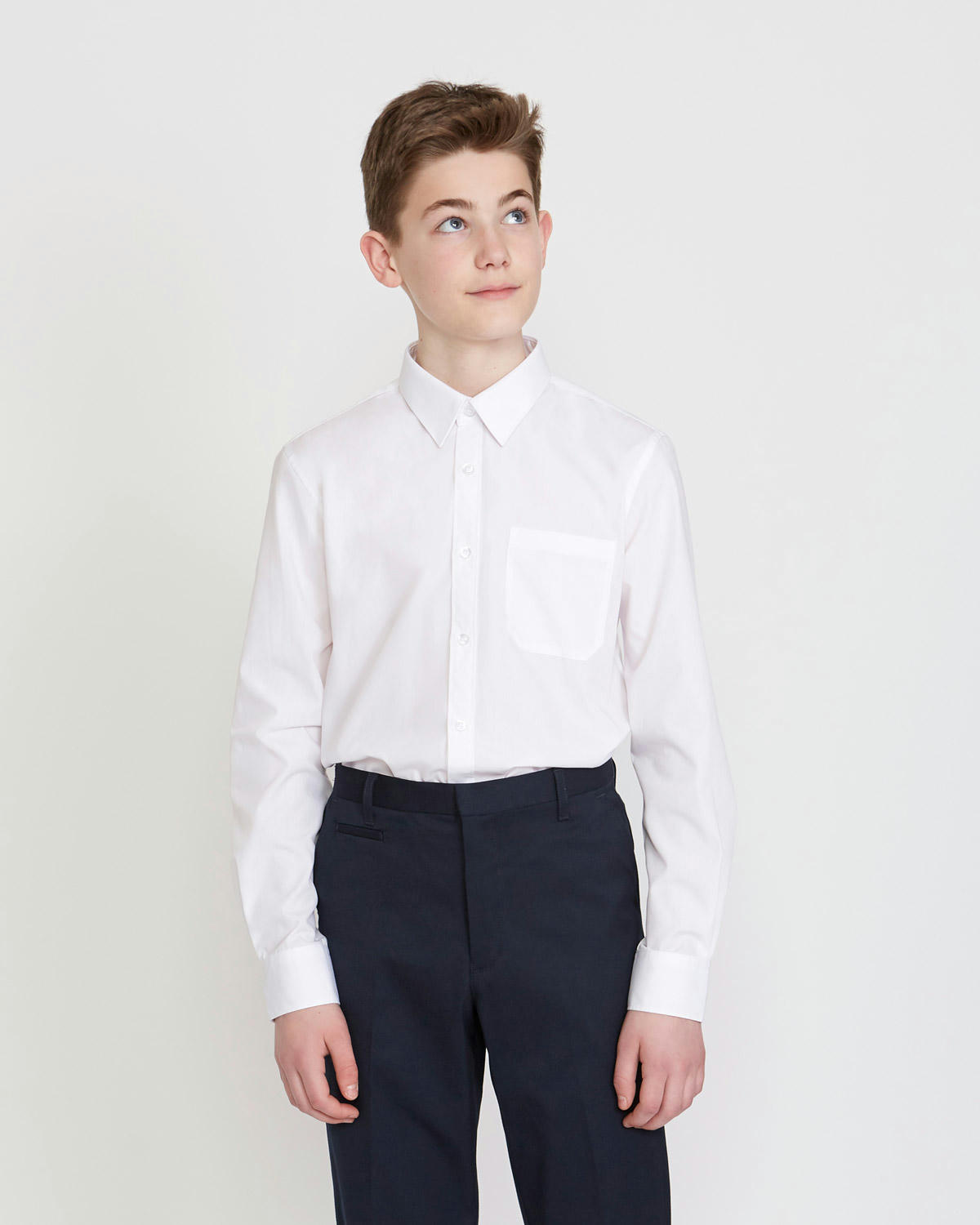 Long-Sleeved Non Iron Shirt - Pack of 3 - (4-16 Years)