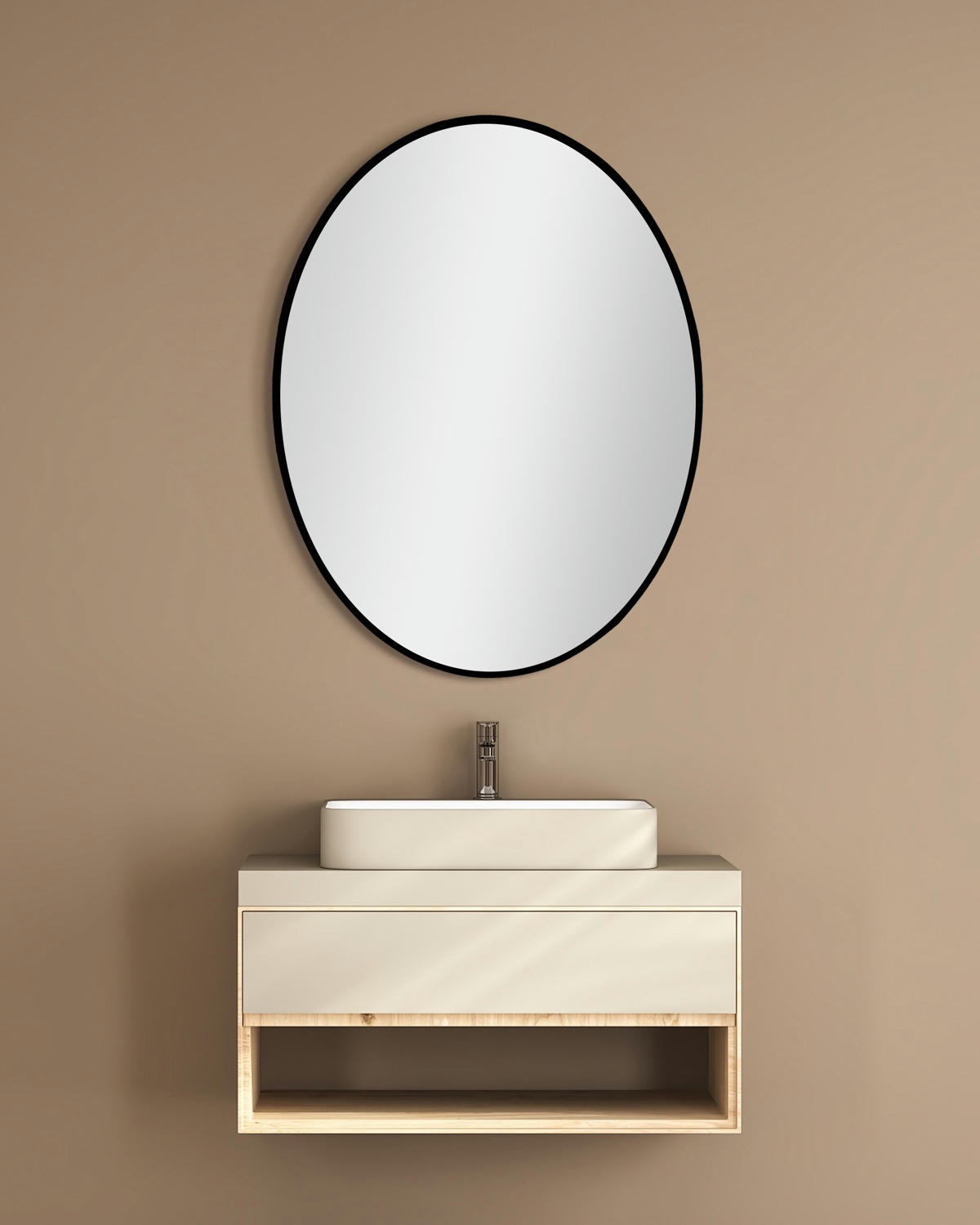 Oval Frame Mirror