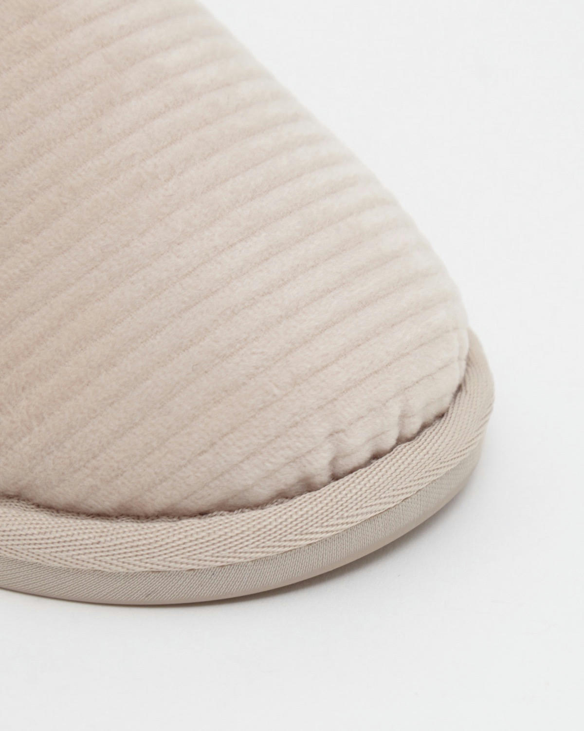 Rib Velour Mule Slippers