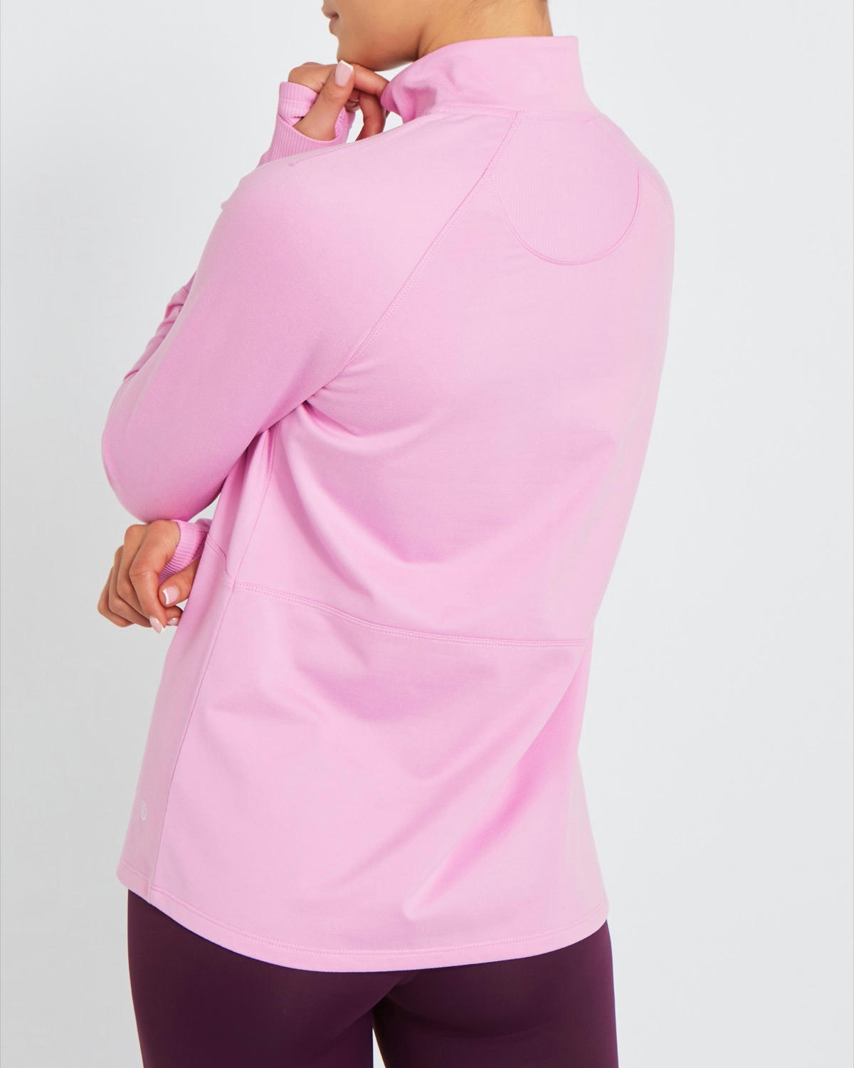 Long-Sleeved Half-Zip Top