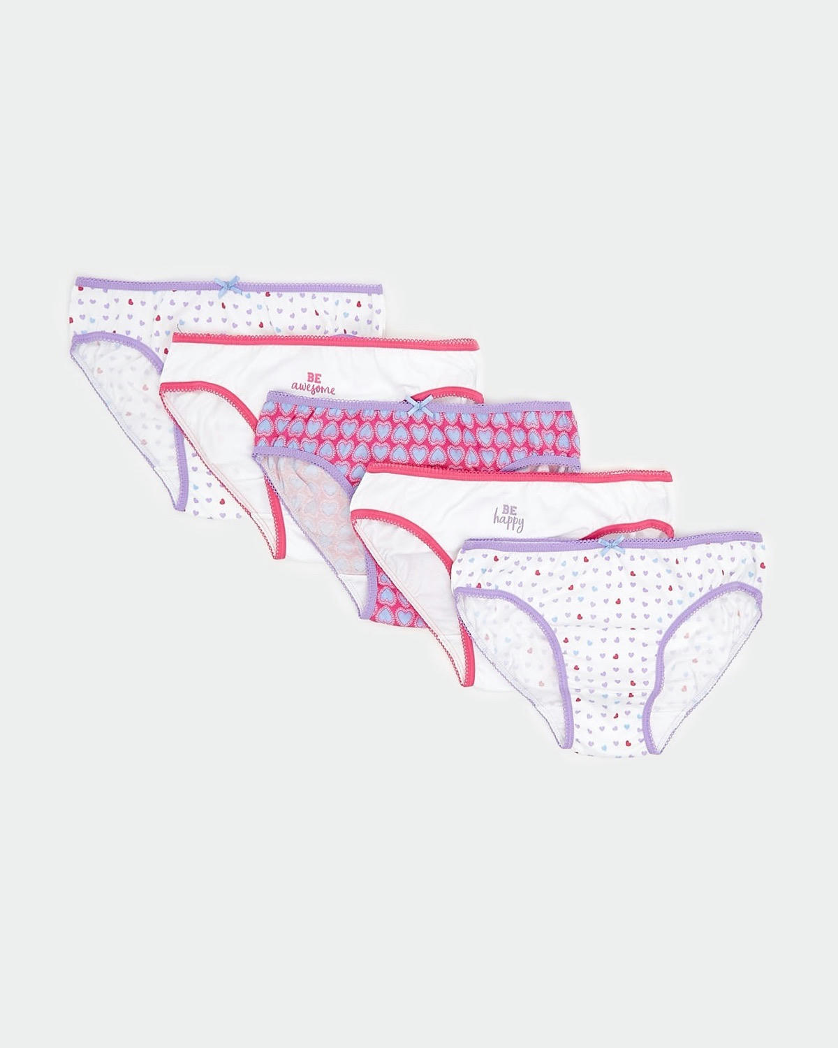 Girls Briefs - Pack Of 5 (2-12 years)