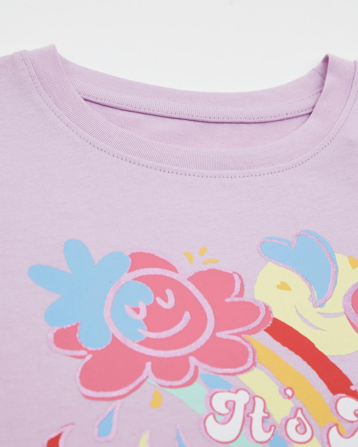 Printed Curved Hem T-Shirt (2-14 years)