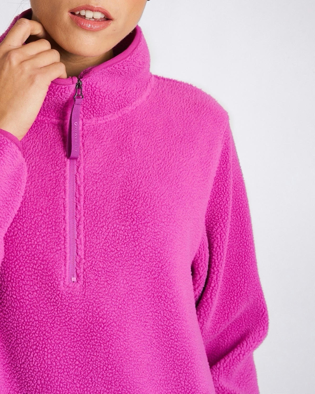 Powercut Ascend Quarter Zip Fleece in Orchid Violet