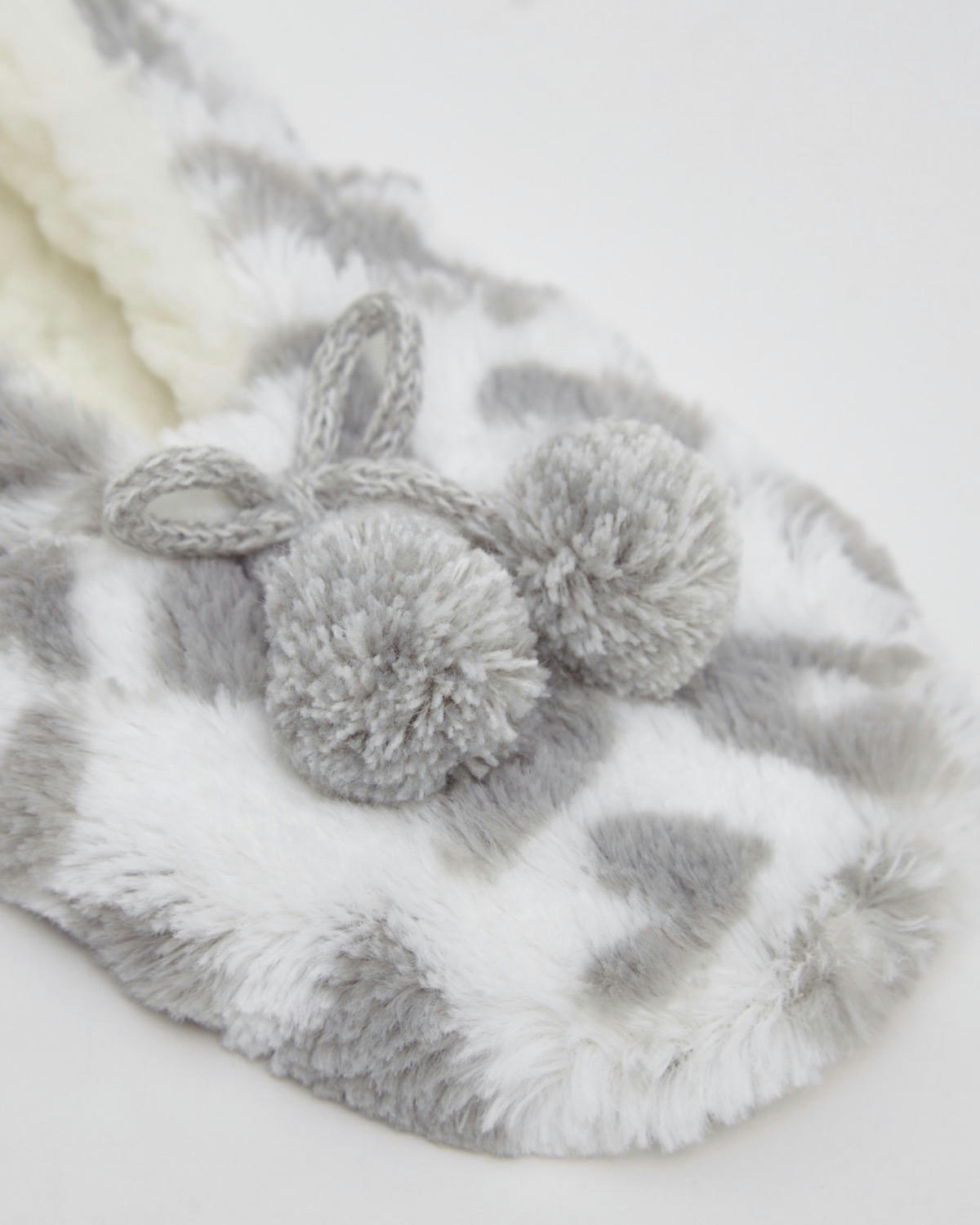 Fur Ballerina Slipper Sock