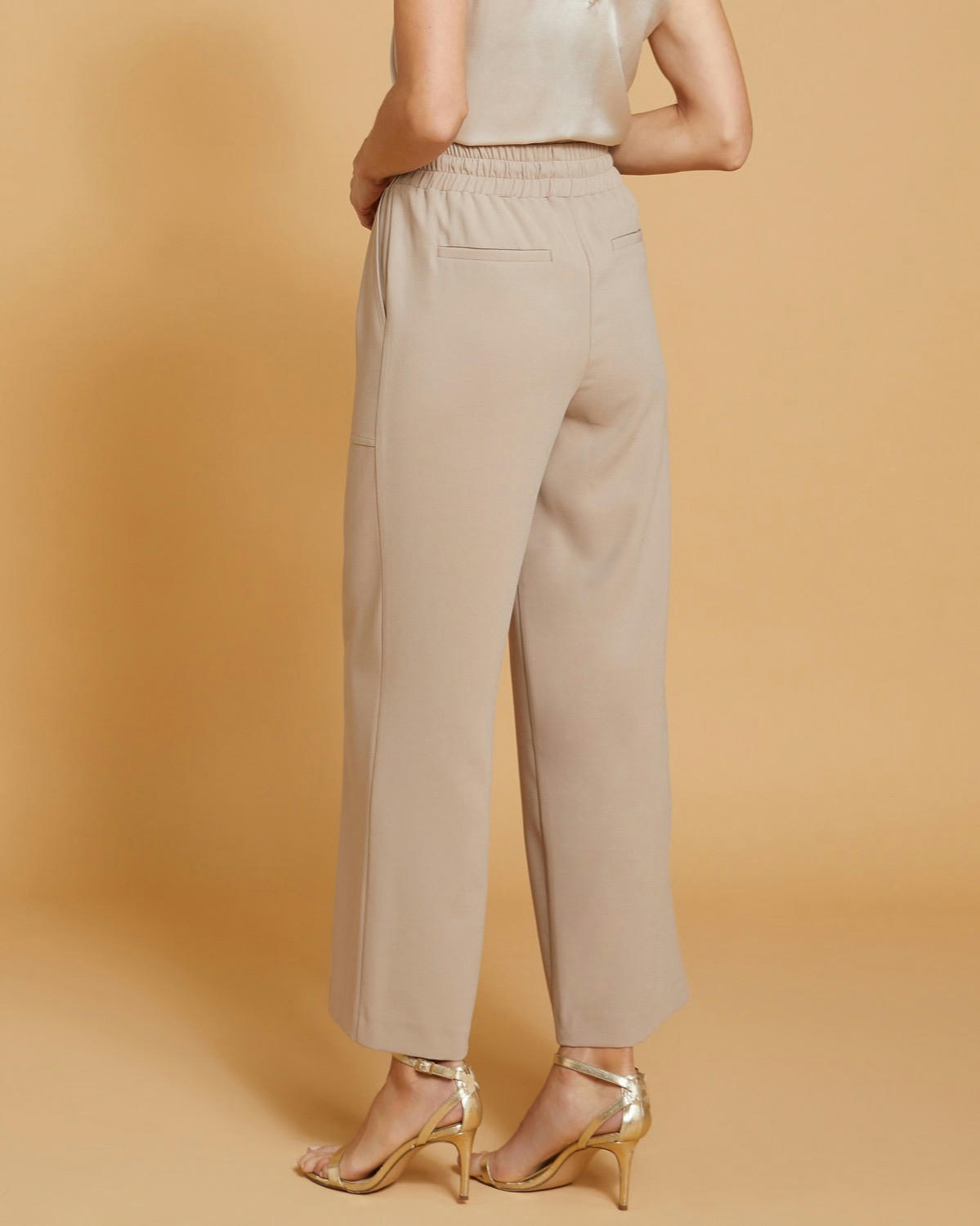 Paul Costelloe Living Studio Stone Drawstring Trousers