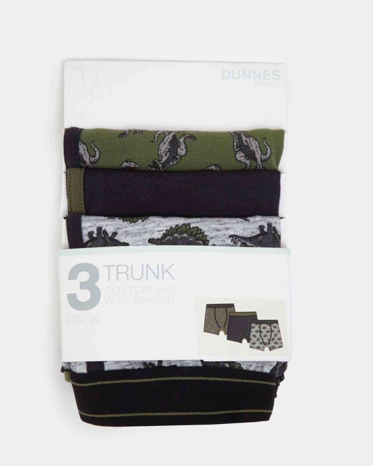 Boys Jersey Trunks - Pack Of 3 - (2-14 years)