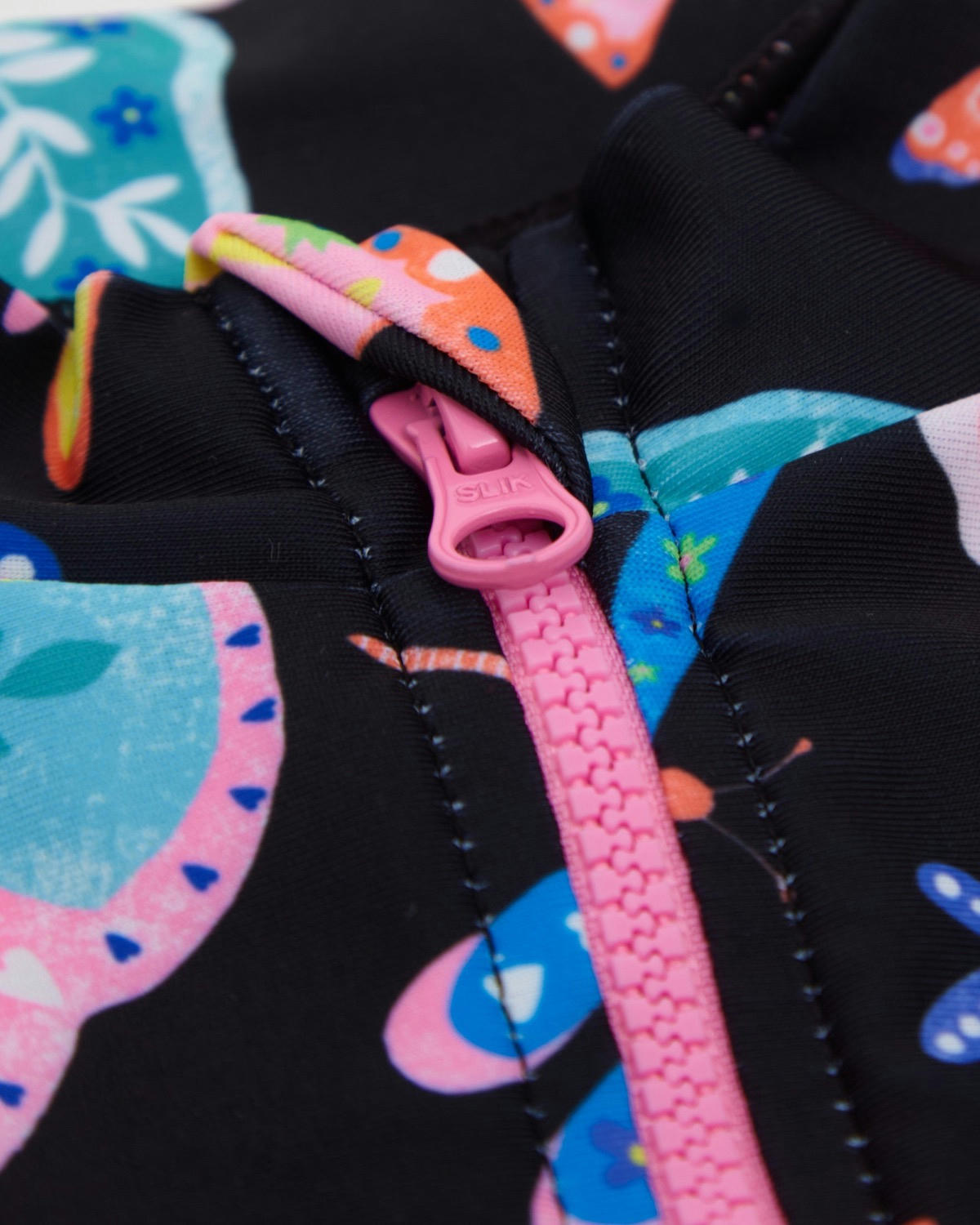 Long-Sleeved Zip Swimsuit (3-14 years)