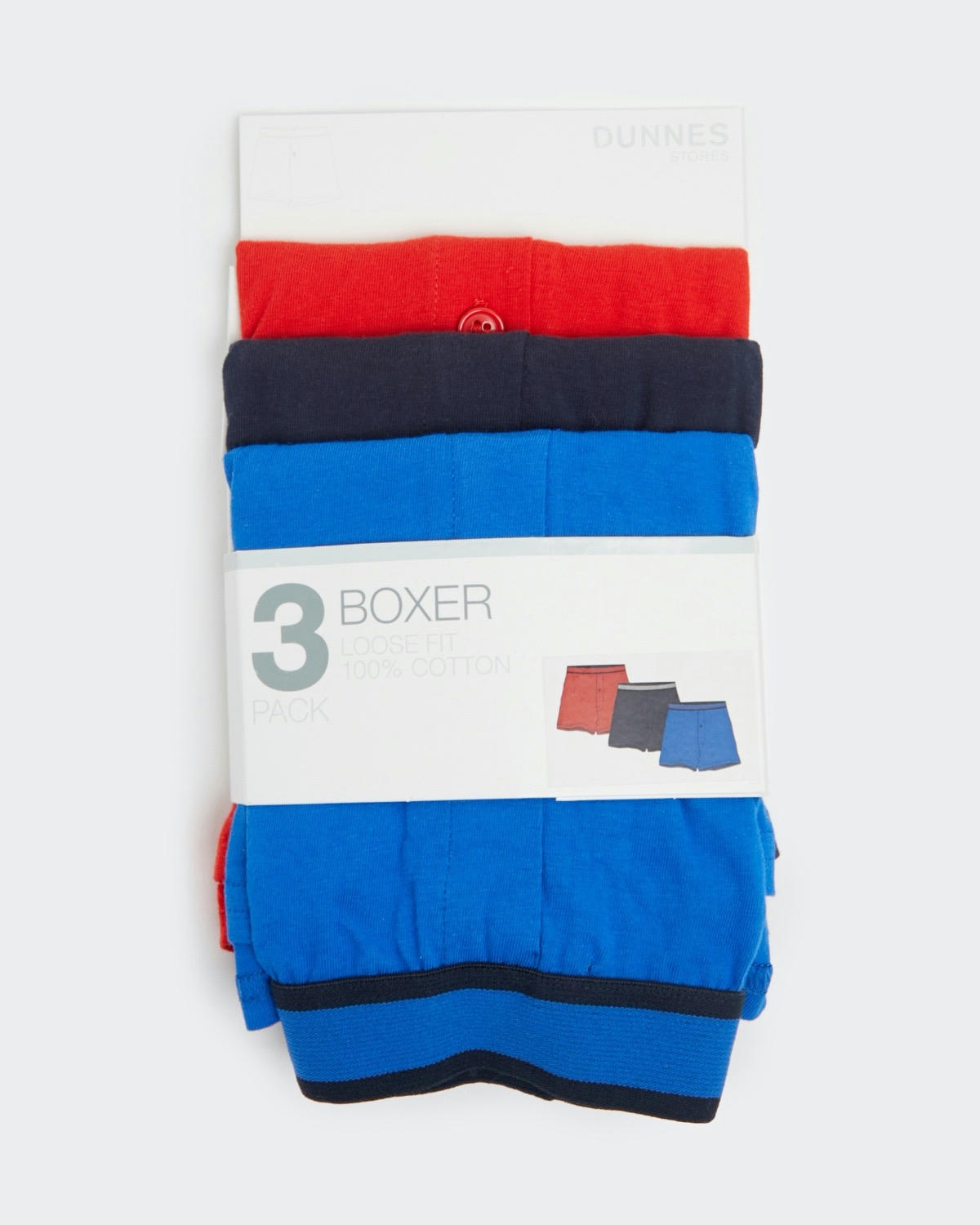 Loose Fit Cotton Jersey Boxers - Pack Of 3