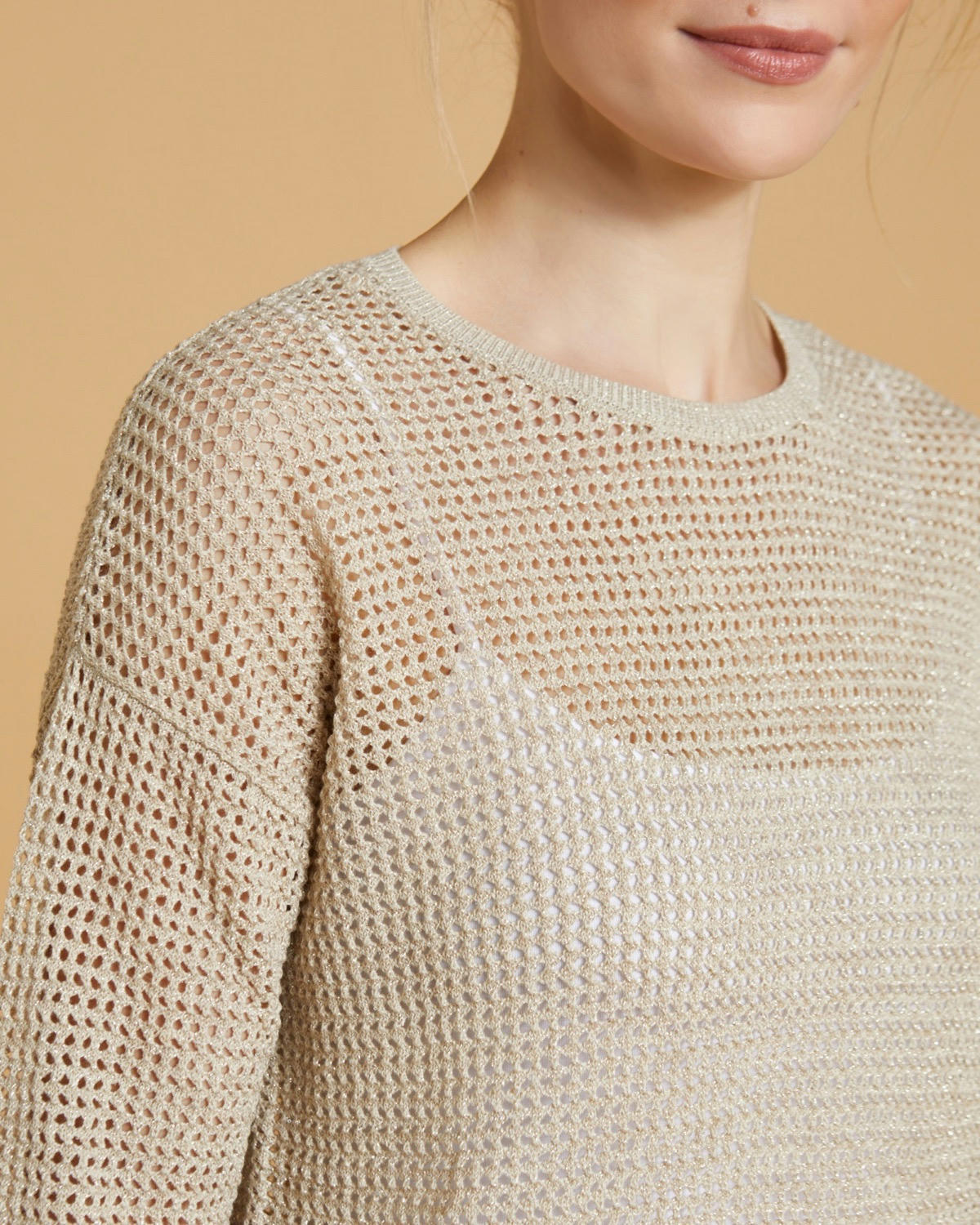 Paul Costelloe Living Studio Stone Lurex Jumper