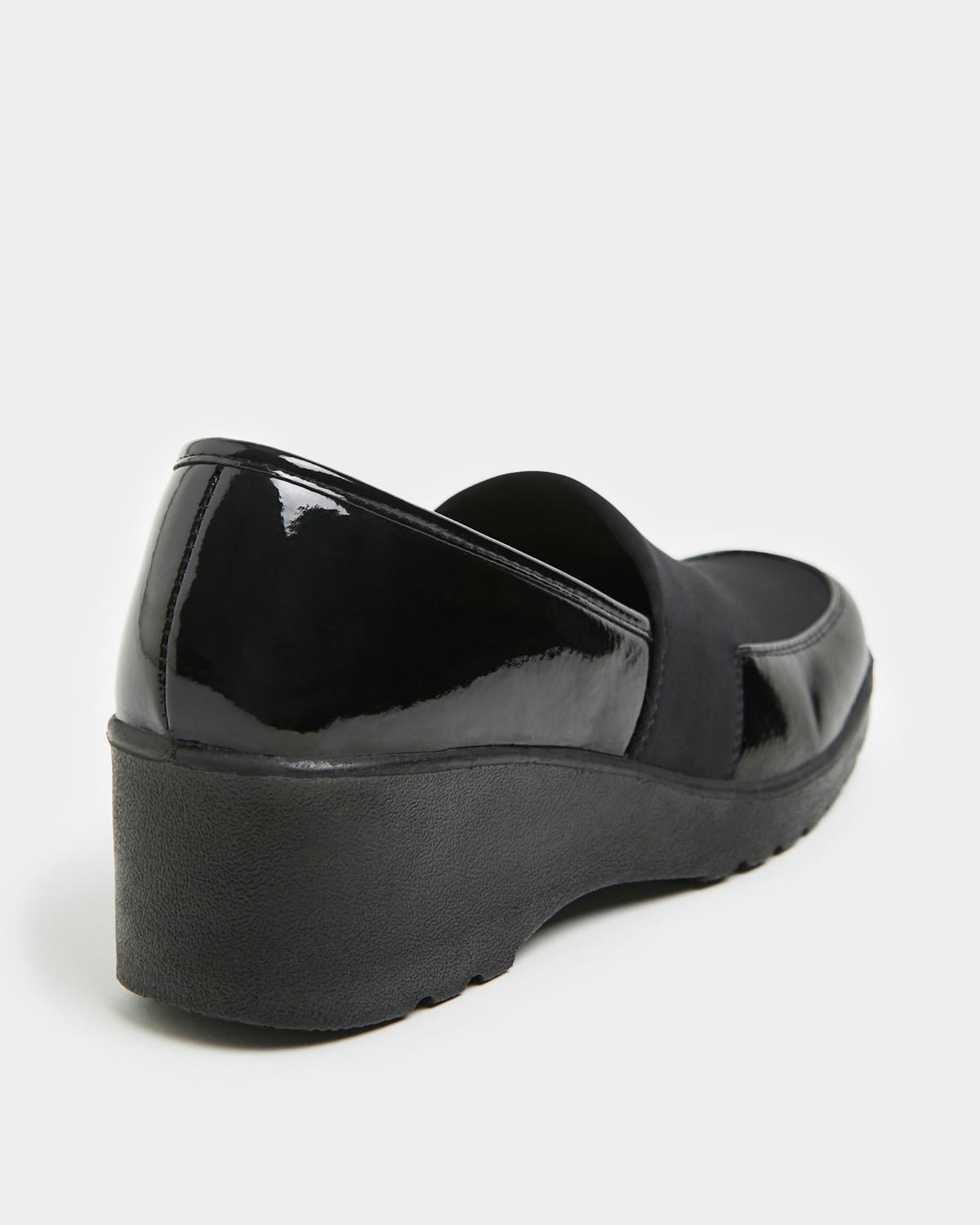 Wedge Shoe With Stretch Upper