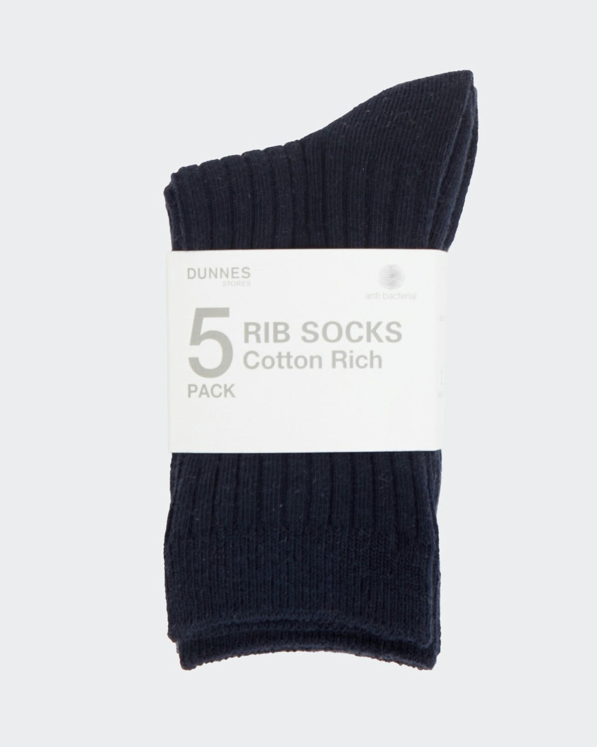 School Rib Comfort Socks - Pack Of 5