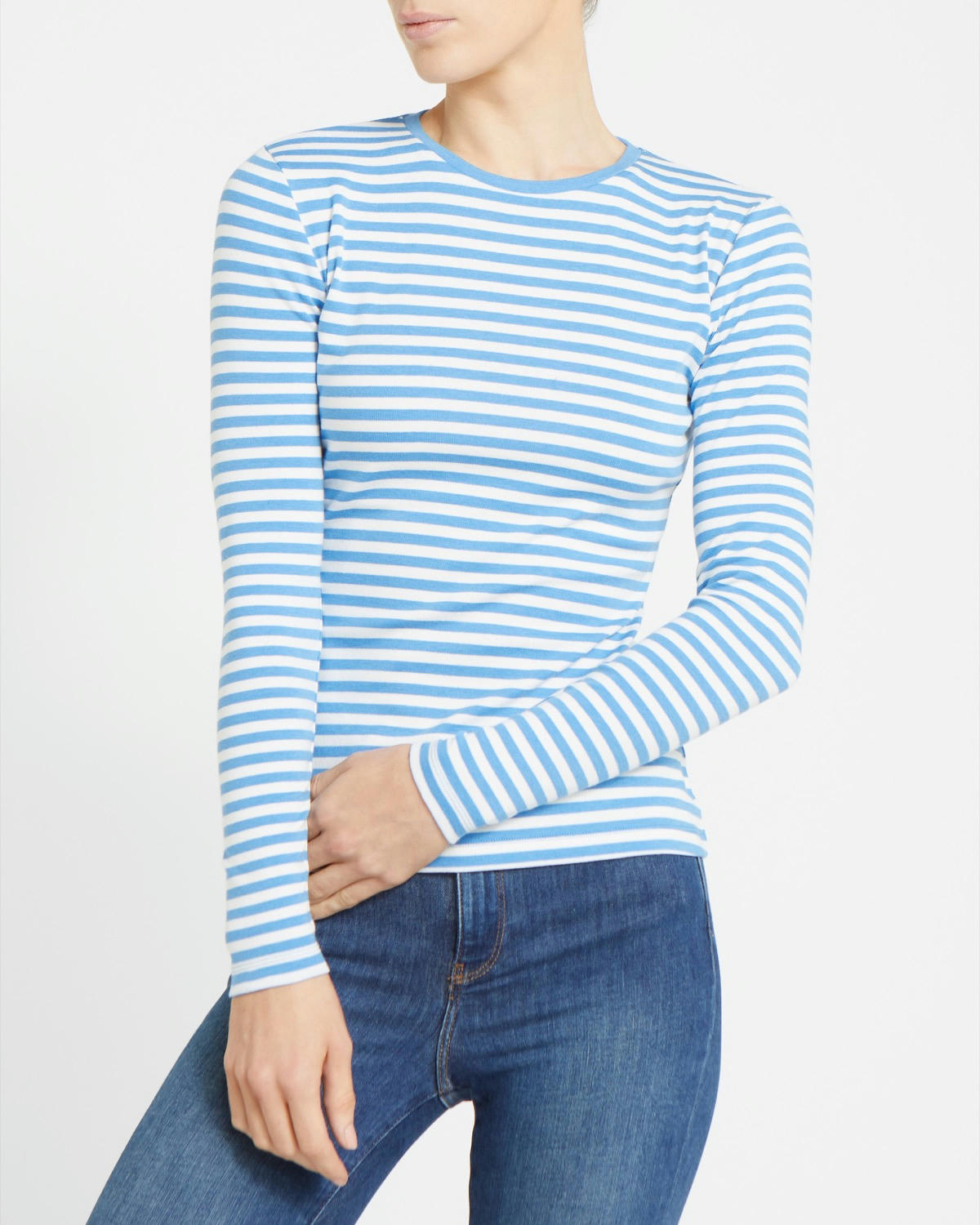 Stripe Crew Neck Top