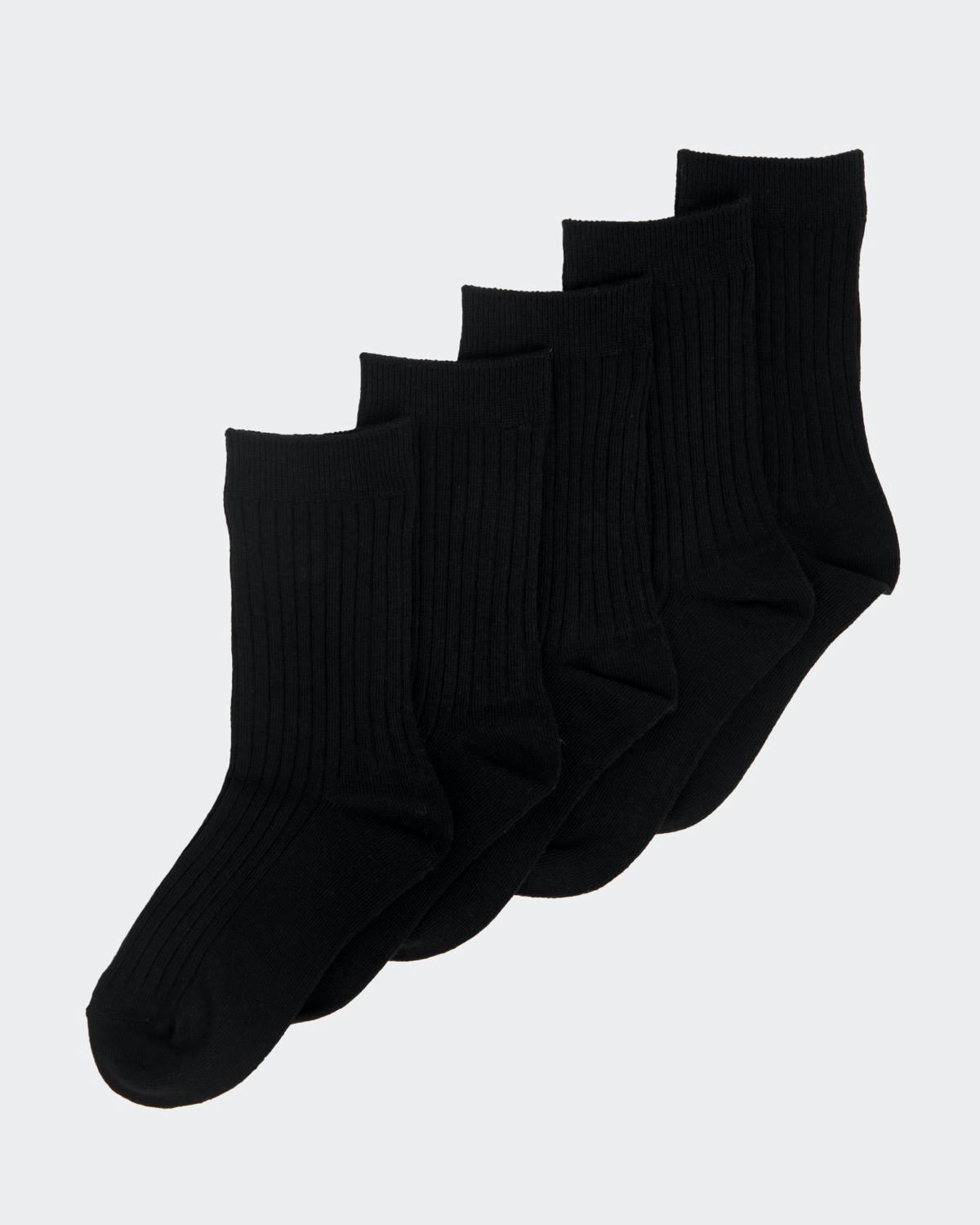 School Rib Comfort Socks - Pack Of 5