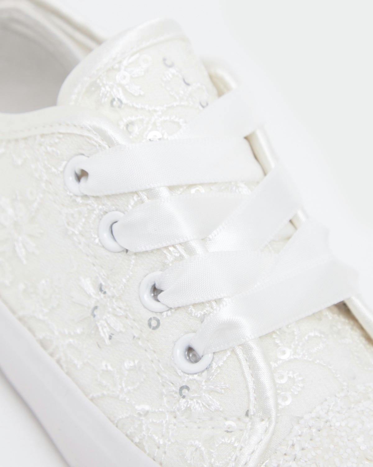 Occasion Canvas Lace-Up Shoes (Size 8-3)