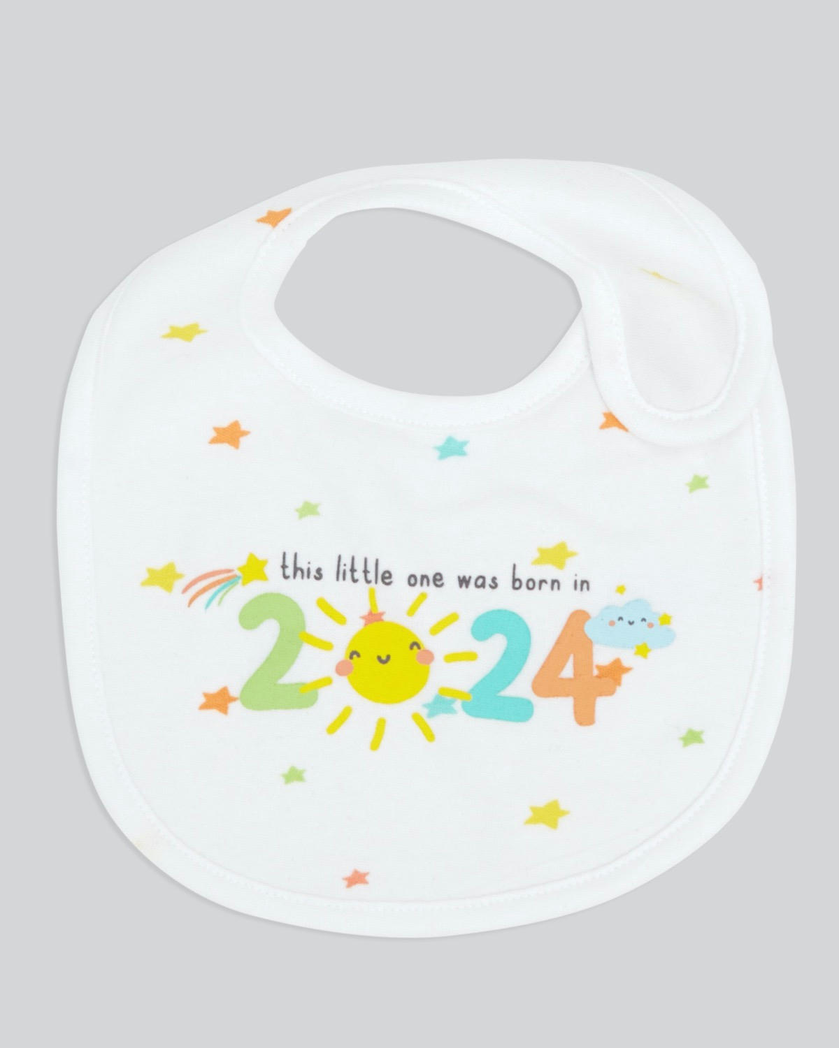 Born In 2024 Sleepsuit With Bib