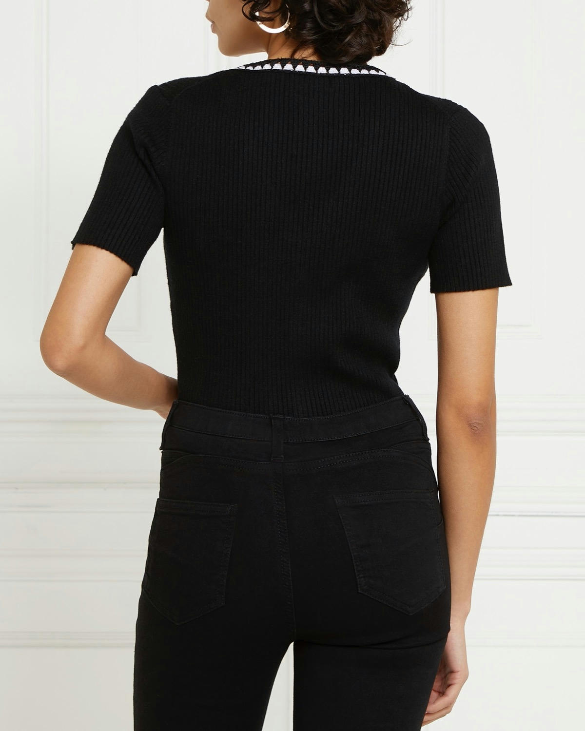 Gallery Ribbed Fitted Top