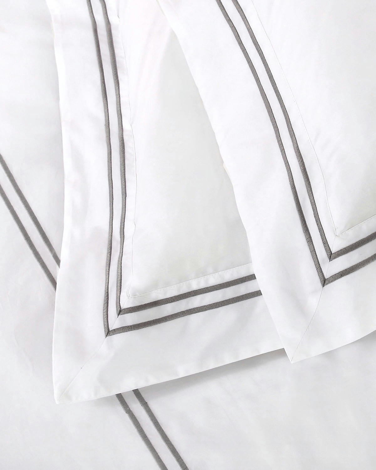 Francis Brennan the Collection Embroidered Double Stripe Bed Sheet