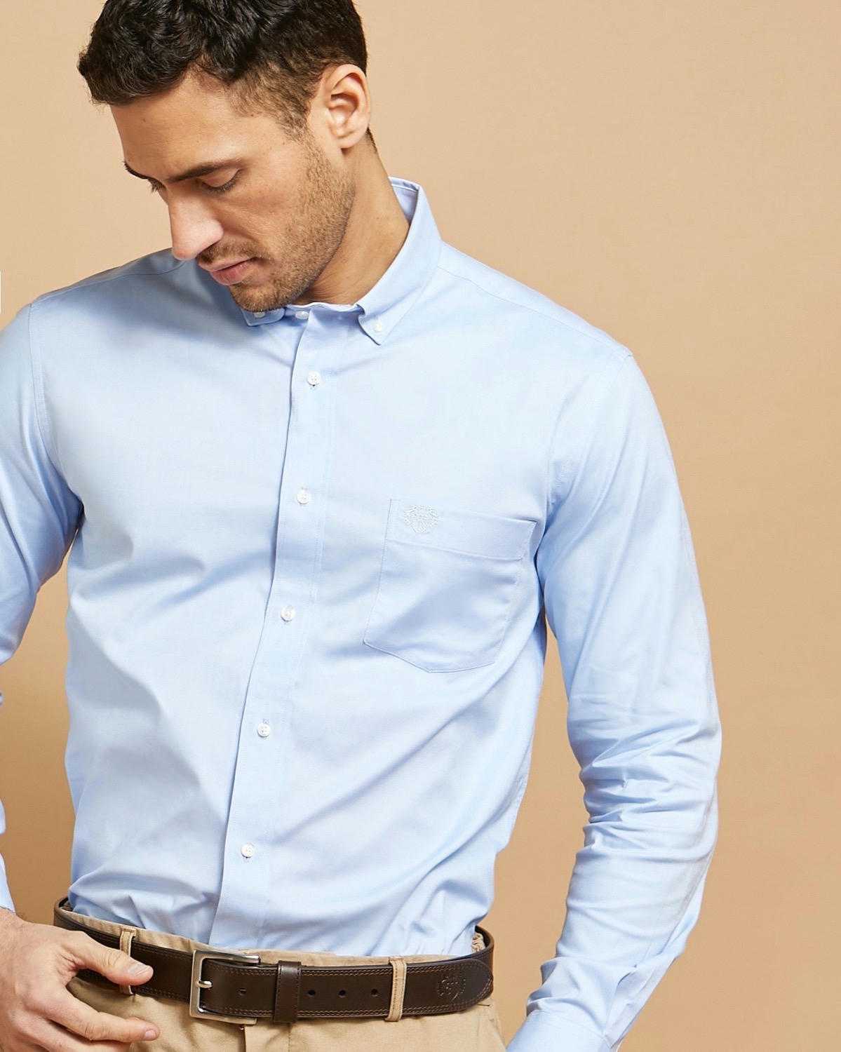 Paul Costelloe Living Regular Fit Stretch Oxford