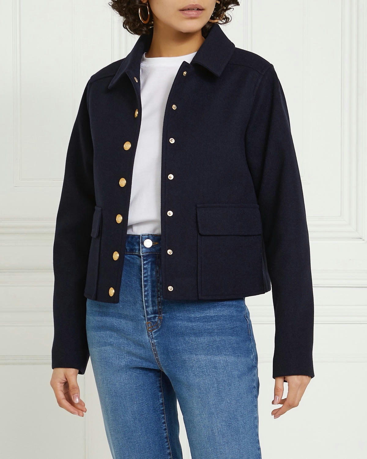 Gallery Collar Military Jacket