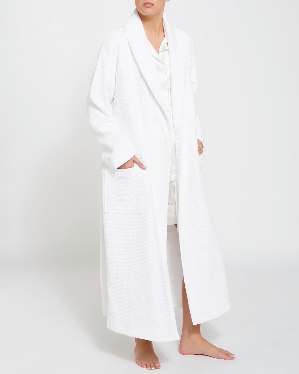 Francis Brennan the Collection Luxury White Hydrocotton Robe