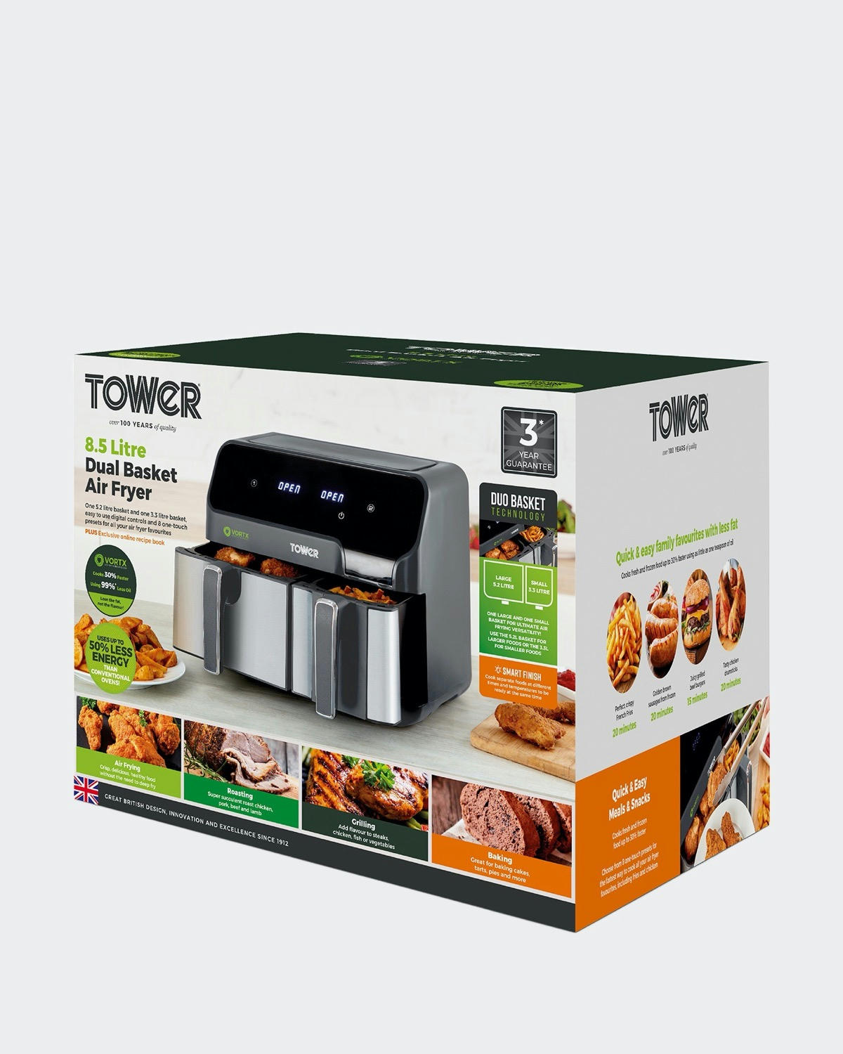 Vortx 8.5L Dual Air Fryer